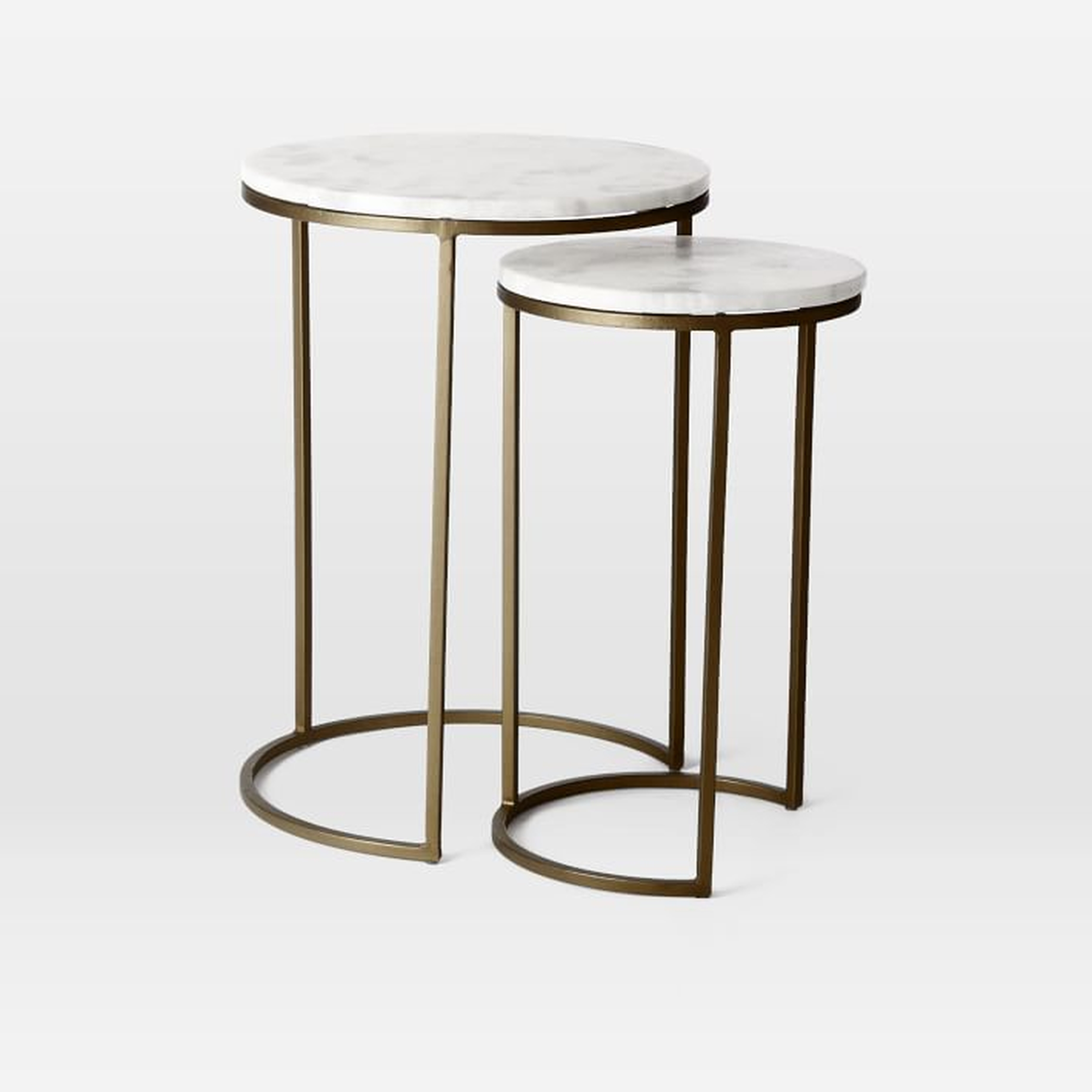 Marble Round Nesting Side Table (Set Of 2) - West Elm