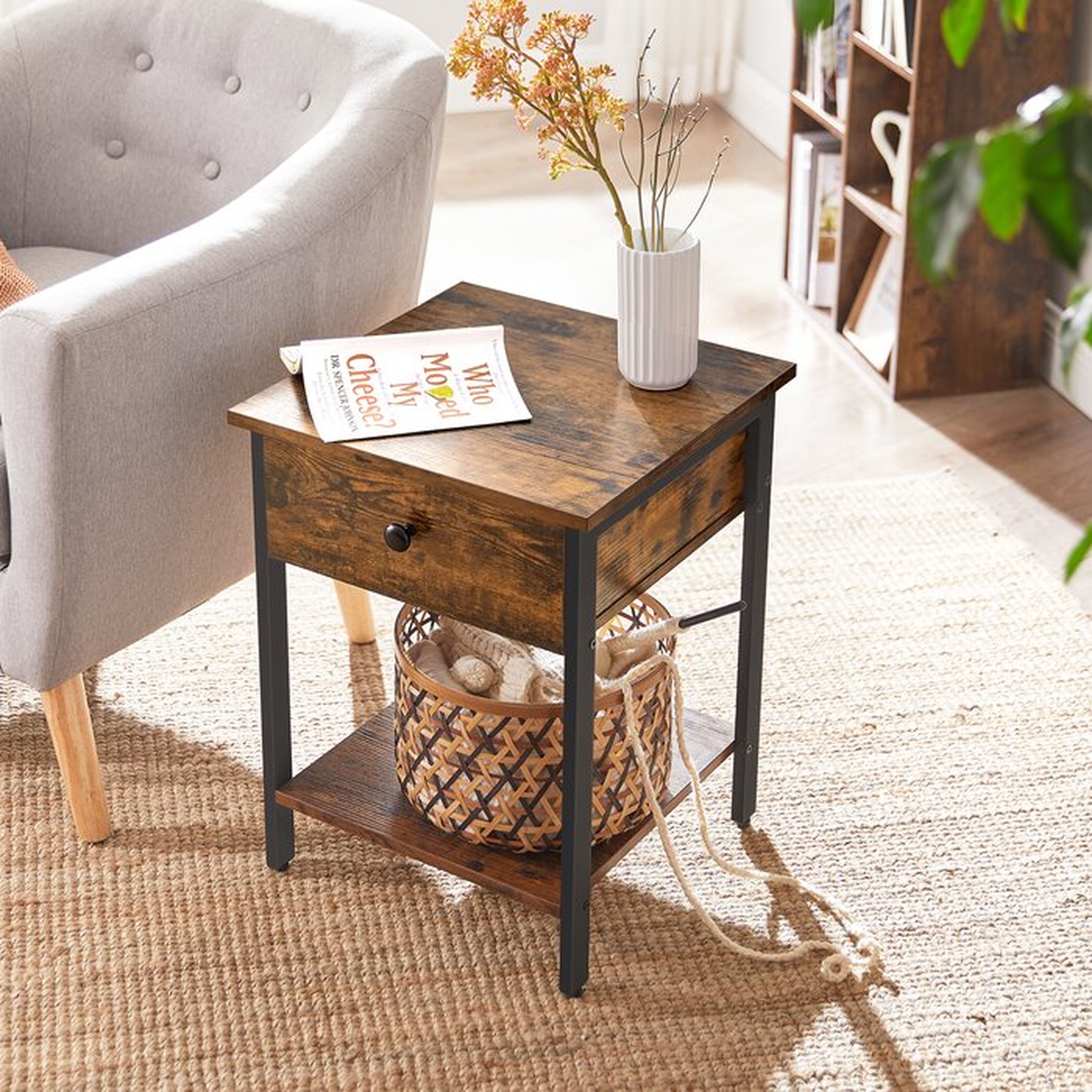 Maynor 1 Drawer End Table with Storage - Wayfair