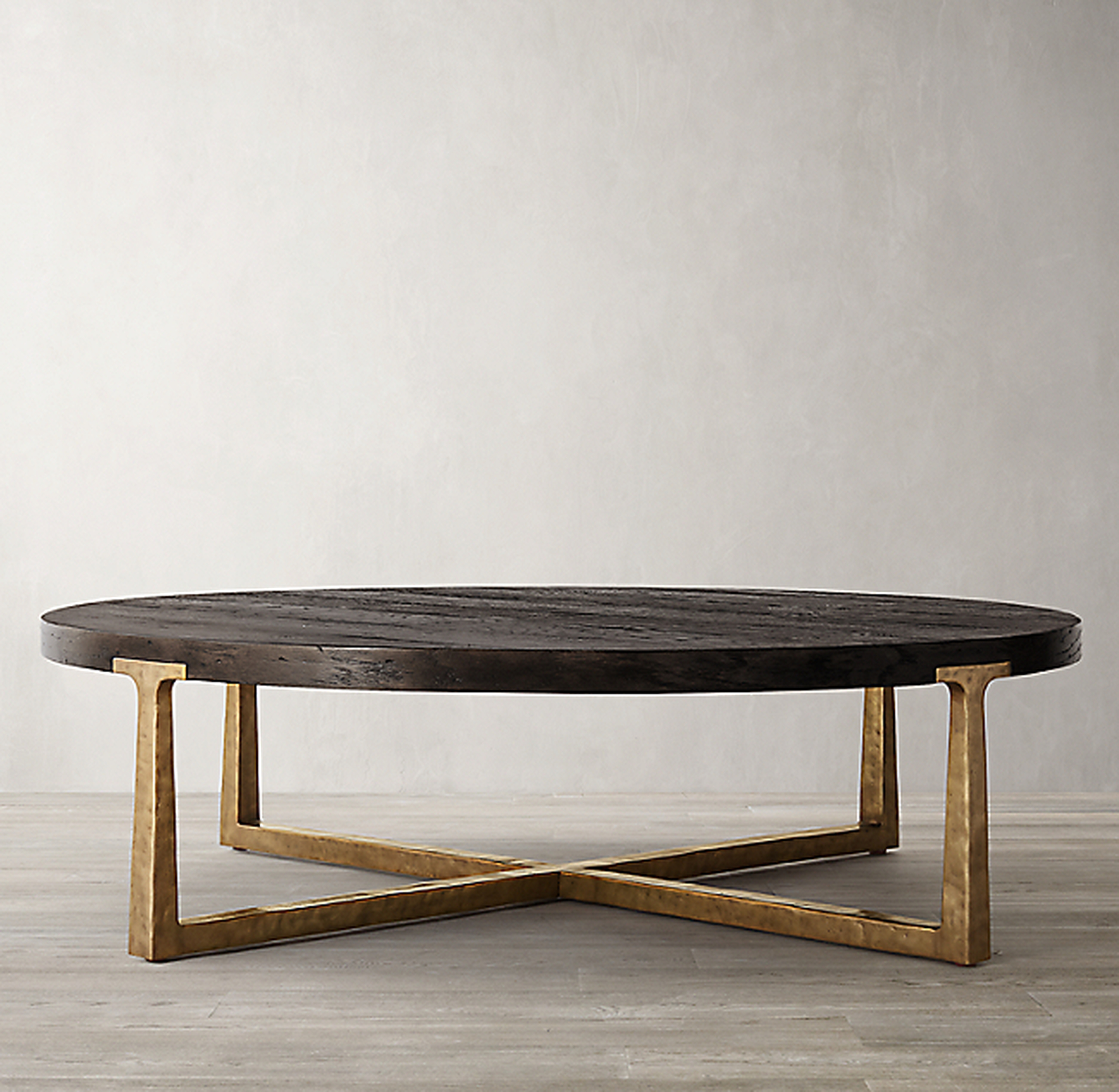 T-BRACE ROUND COFFEE TABLE - RH