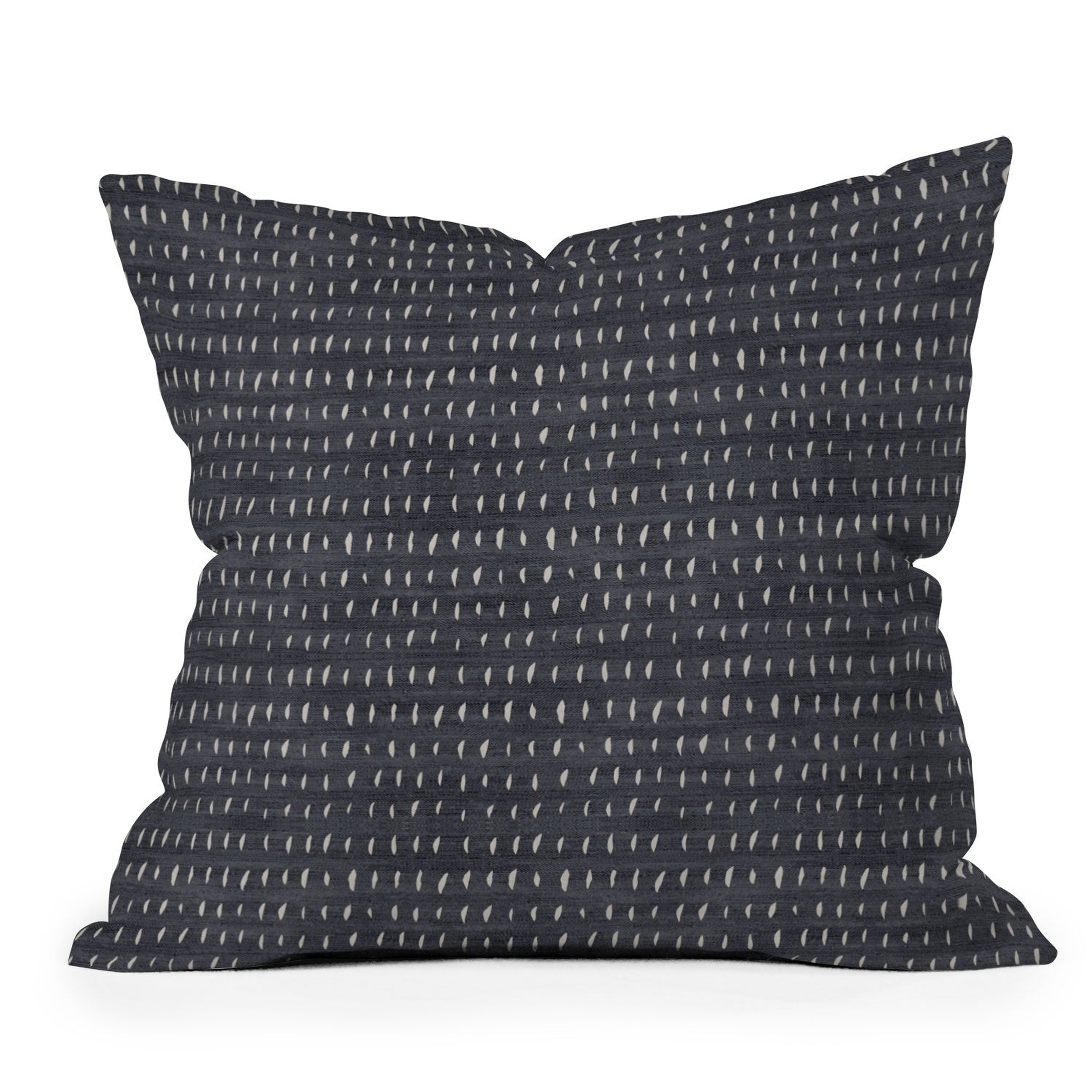BOGO DENIM RAIN Throw Pillow 18" x 18" - Deny Designs