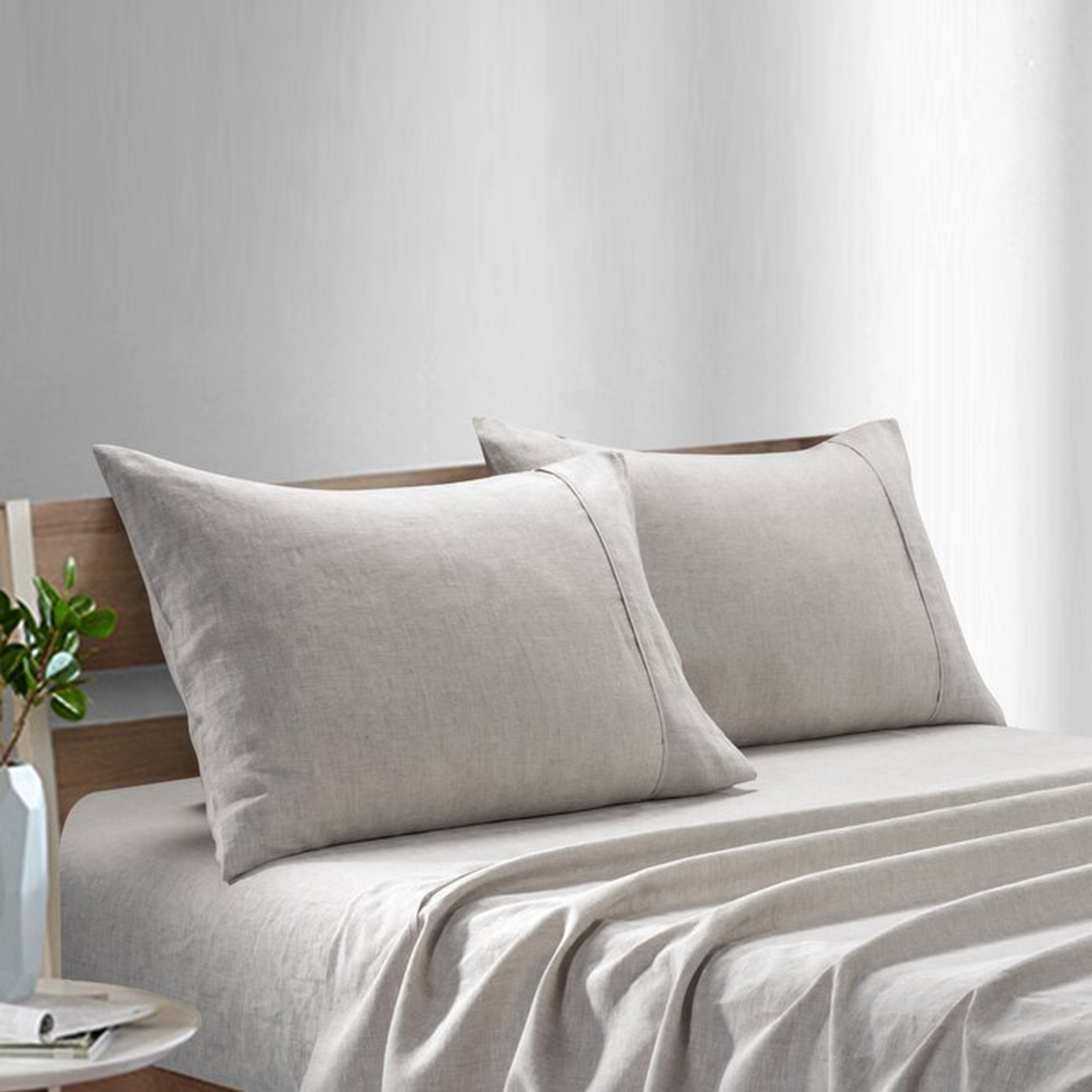 Aila-May Stone Washed Linen Pillowcase (Set of 2) - Wayfair