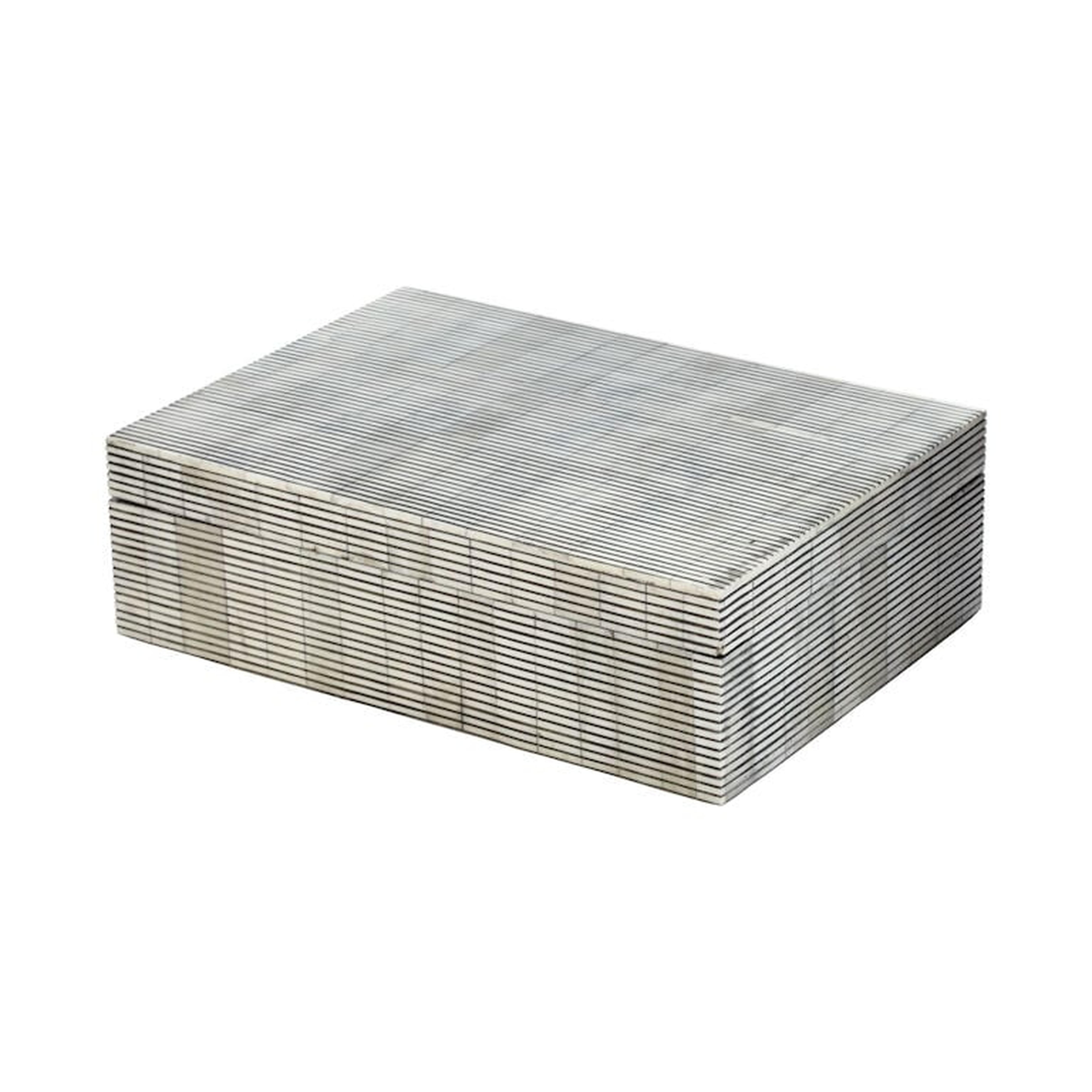Pin Stripe Bone Box - Elk Home