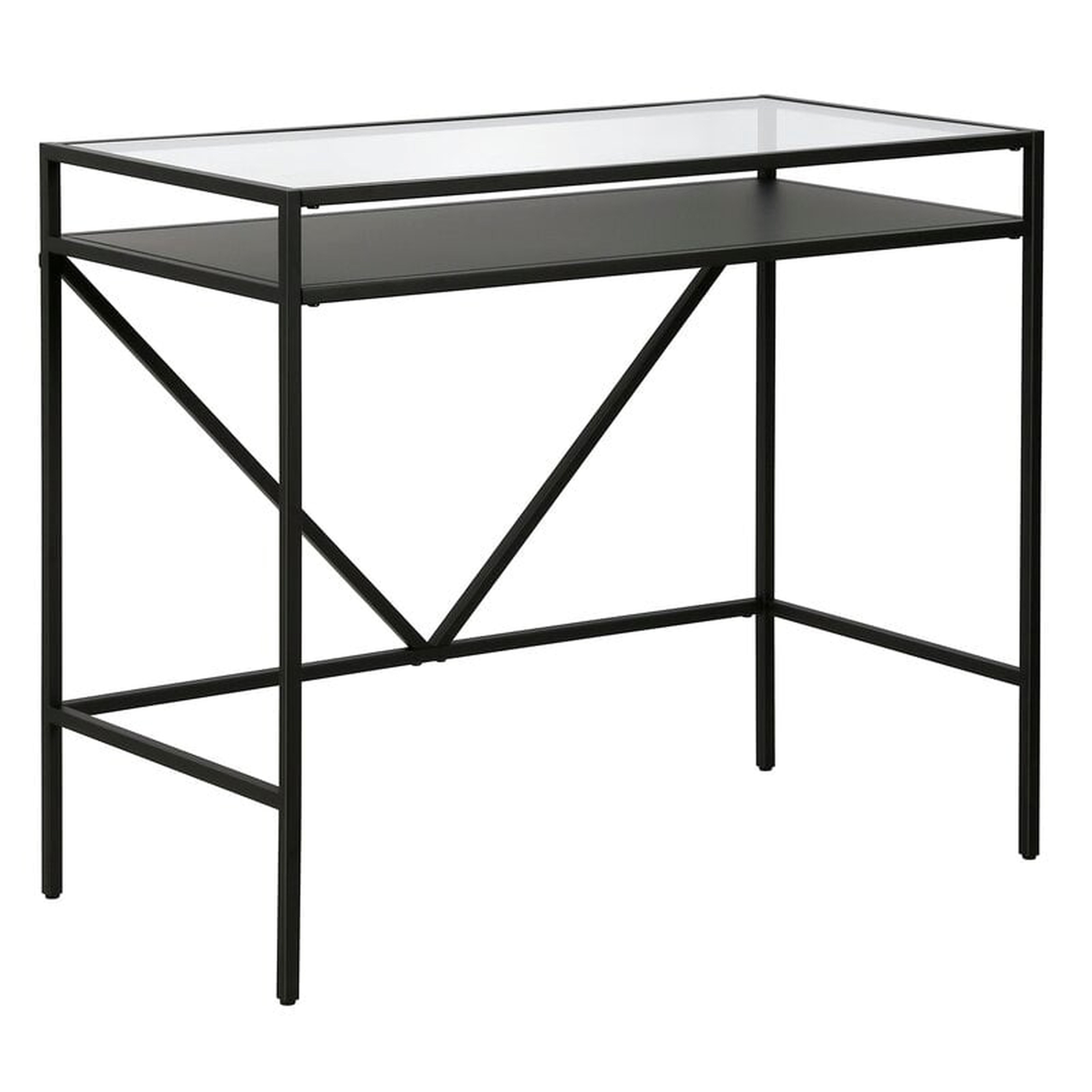 Duvall Glass Desk - Wayfair