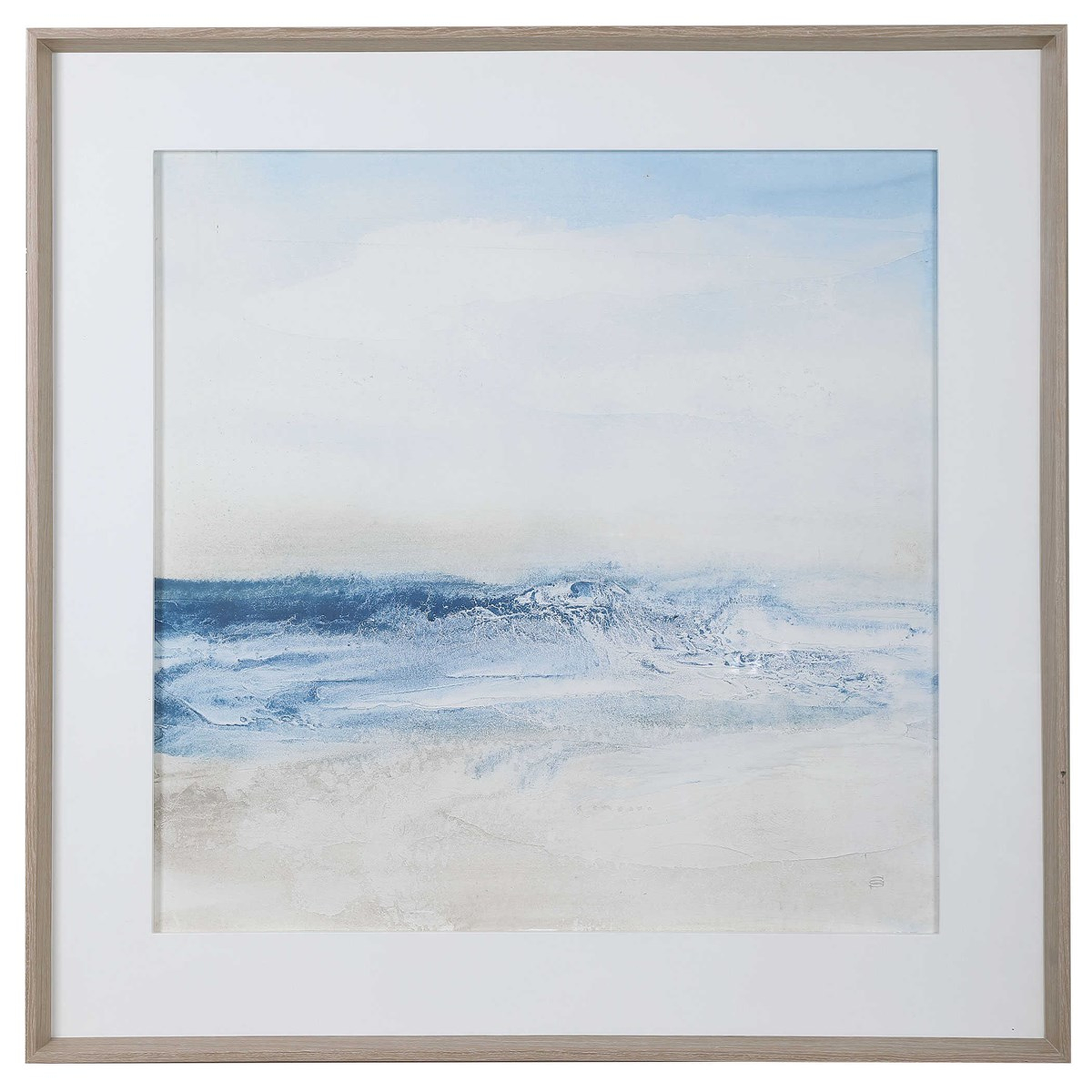 Surf & Sand Framed Print, 52" x 52" - Hudsonhill Foundry