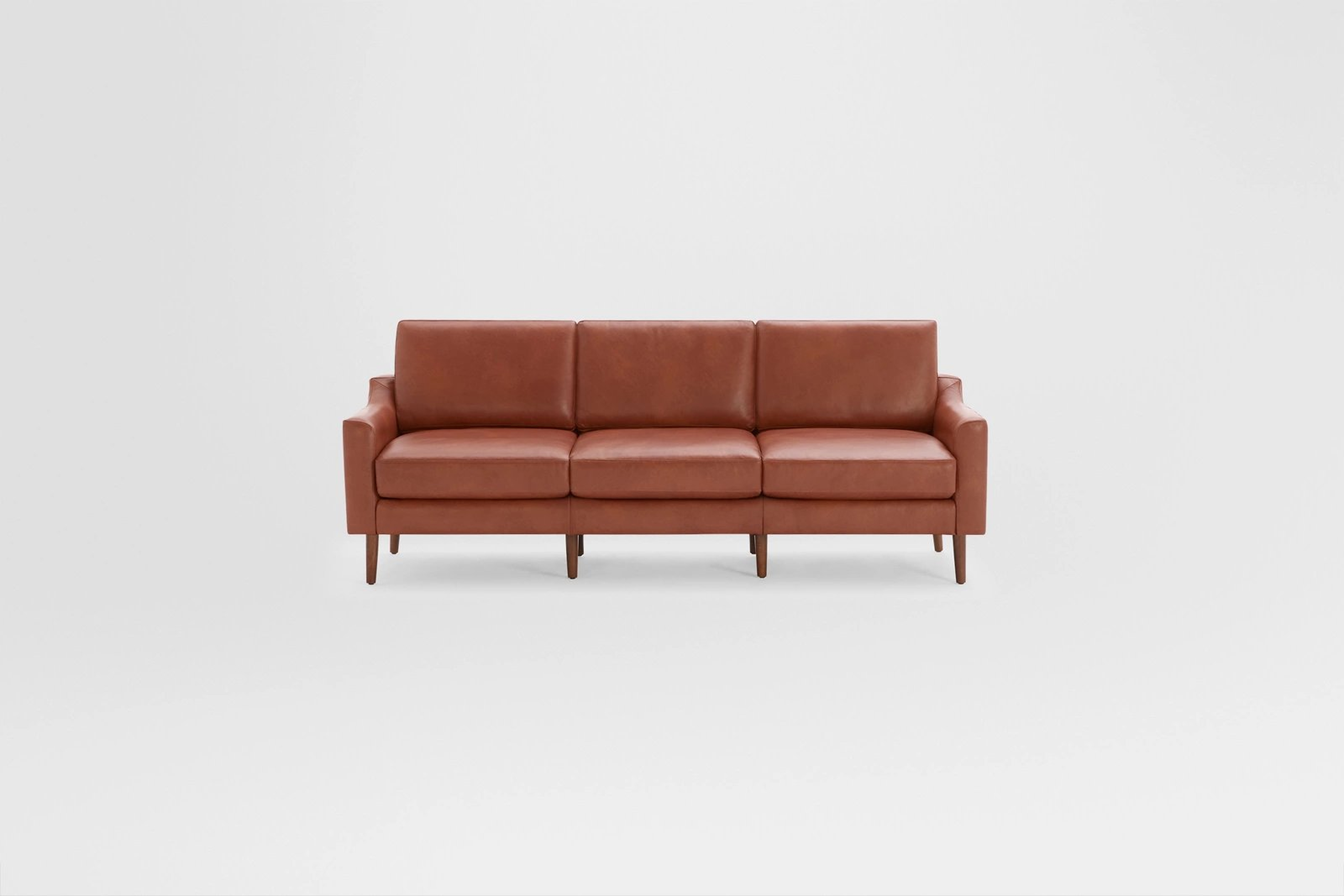 Nomad Leather Sofa - Chestnut - Burrow