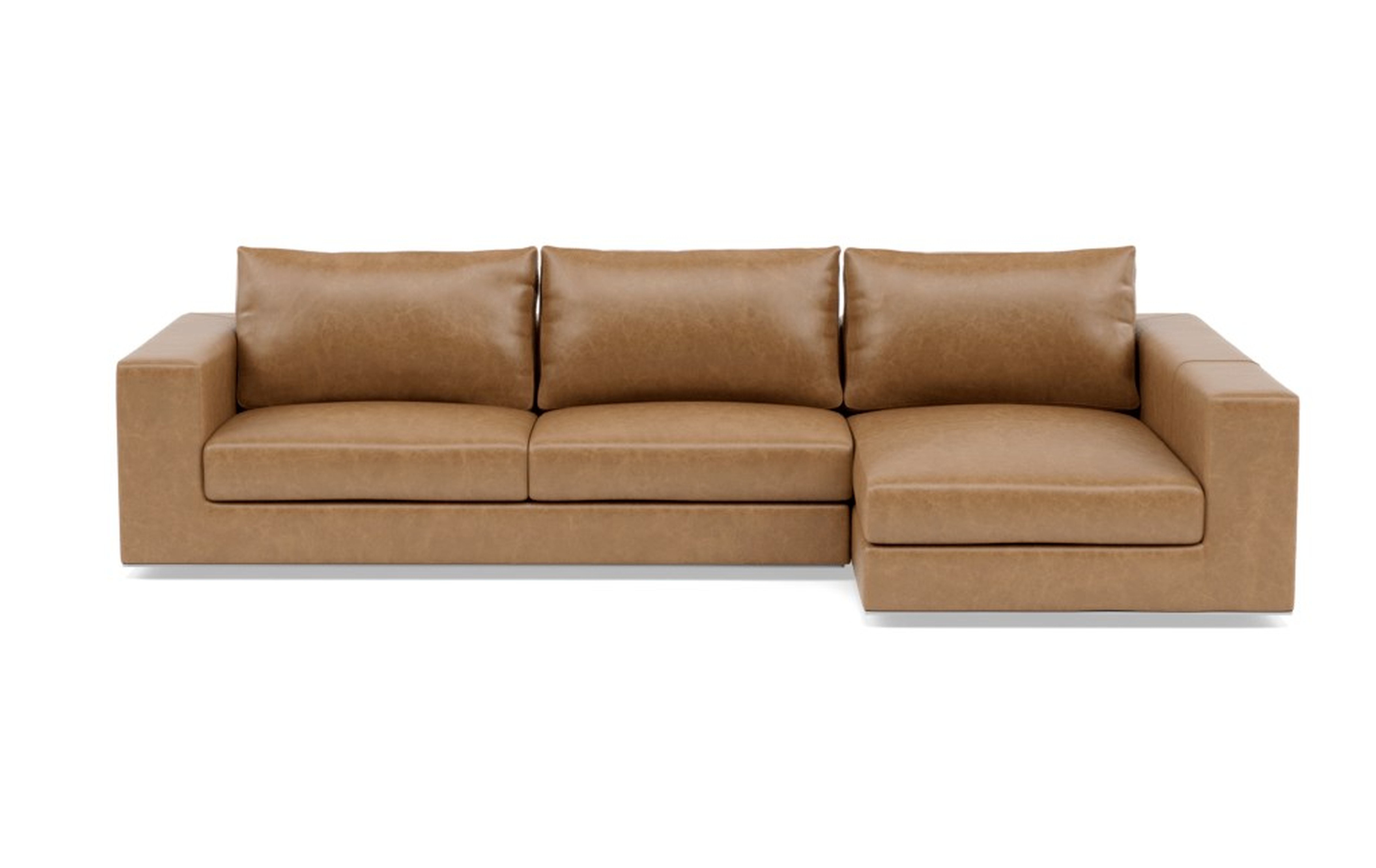 WALTERS LEATHER Leather Sectional Sofa with Right Chaise - Interior Define