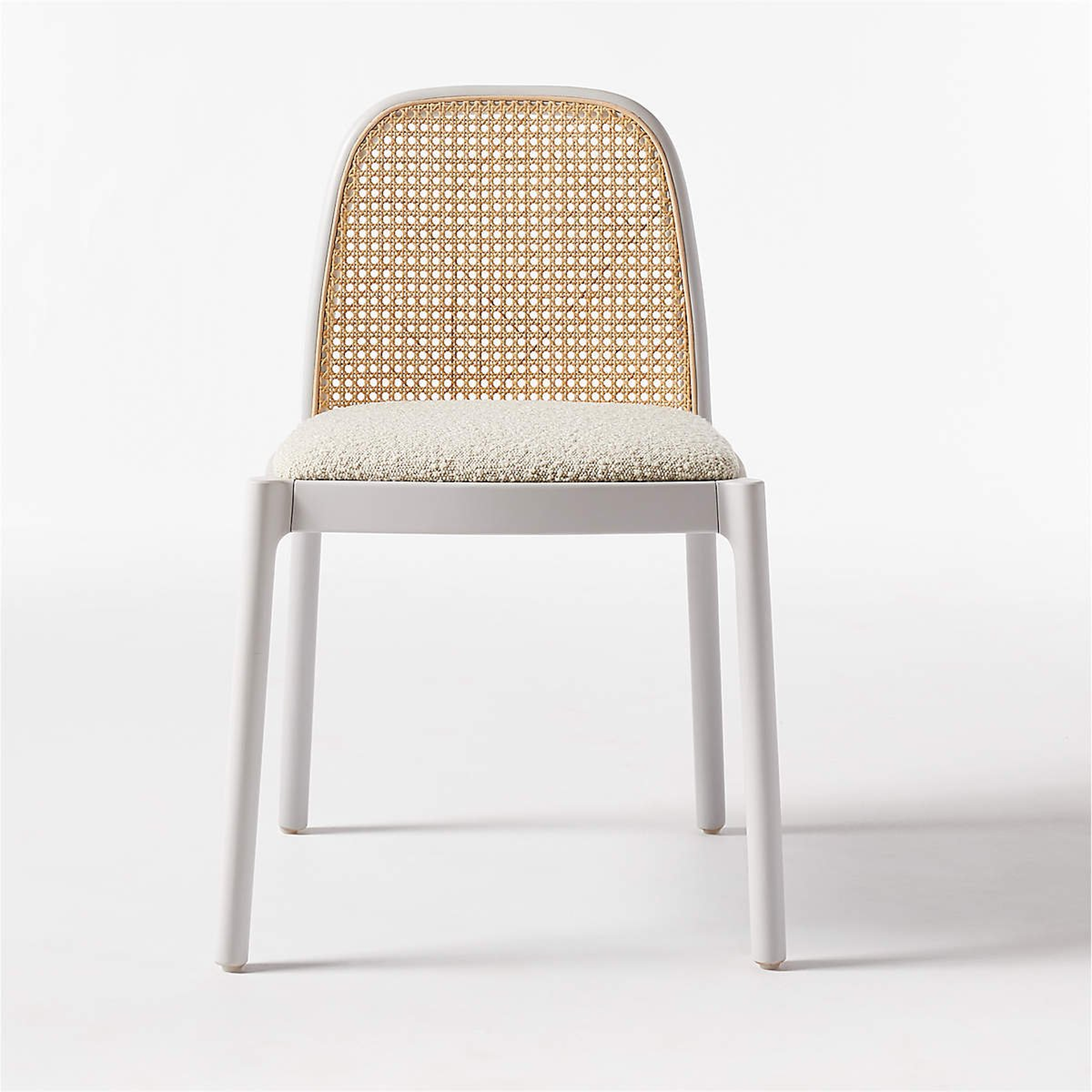 Nadia Cane Chair, White - CB2