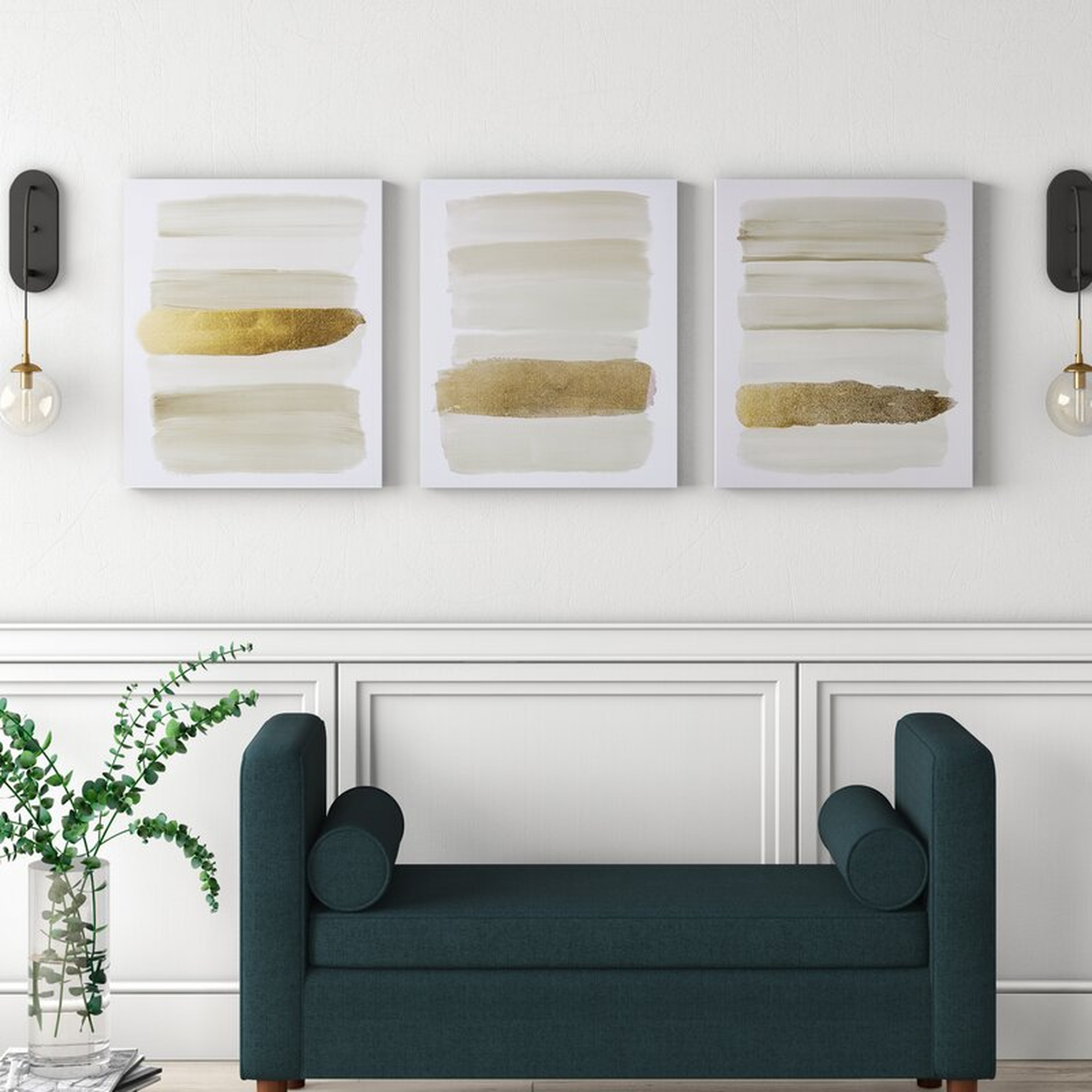 'Traveling Road' - 3 Piece Wrapped Canvas Graphic Art Print Set - Wayfair