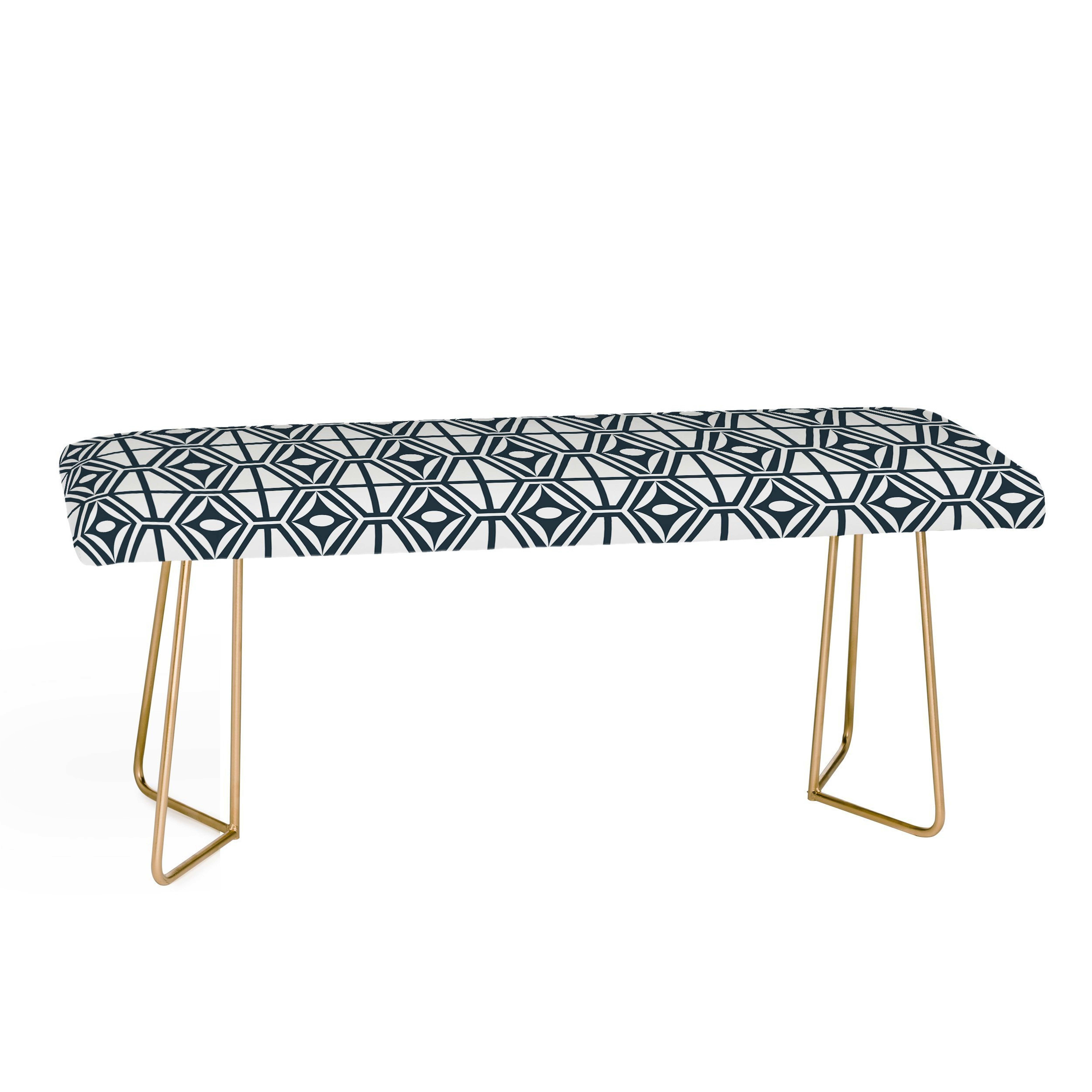 METRO STEEL Bench by Heather Dutton - Gold - Wander Print Co.