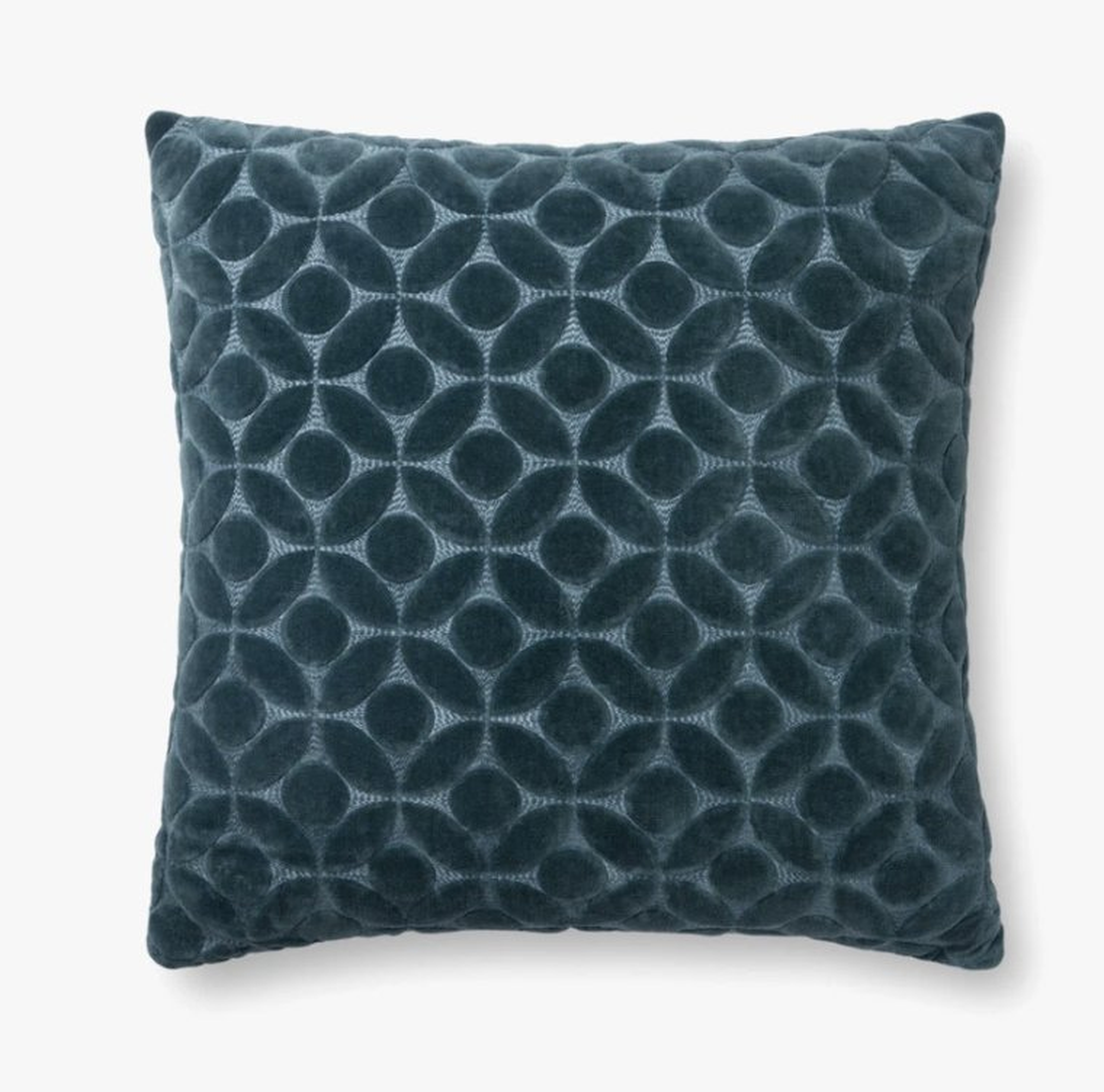 P0864 Teal, 22" Pillow Cover - Loloi Rugs