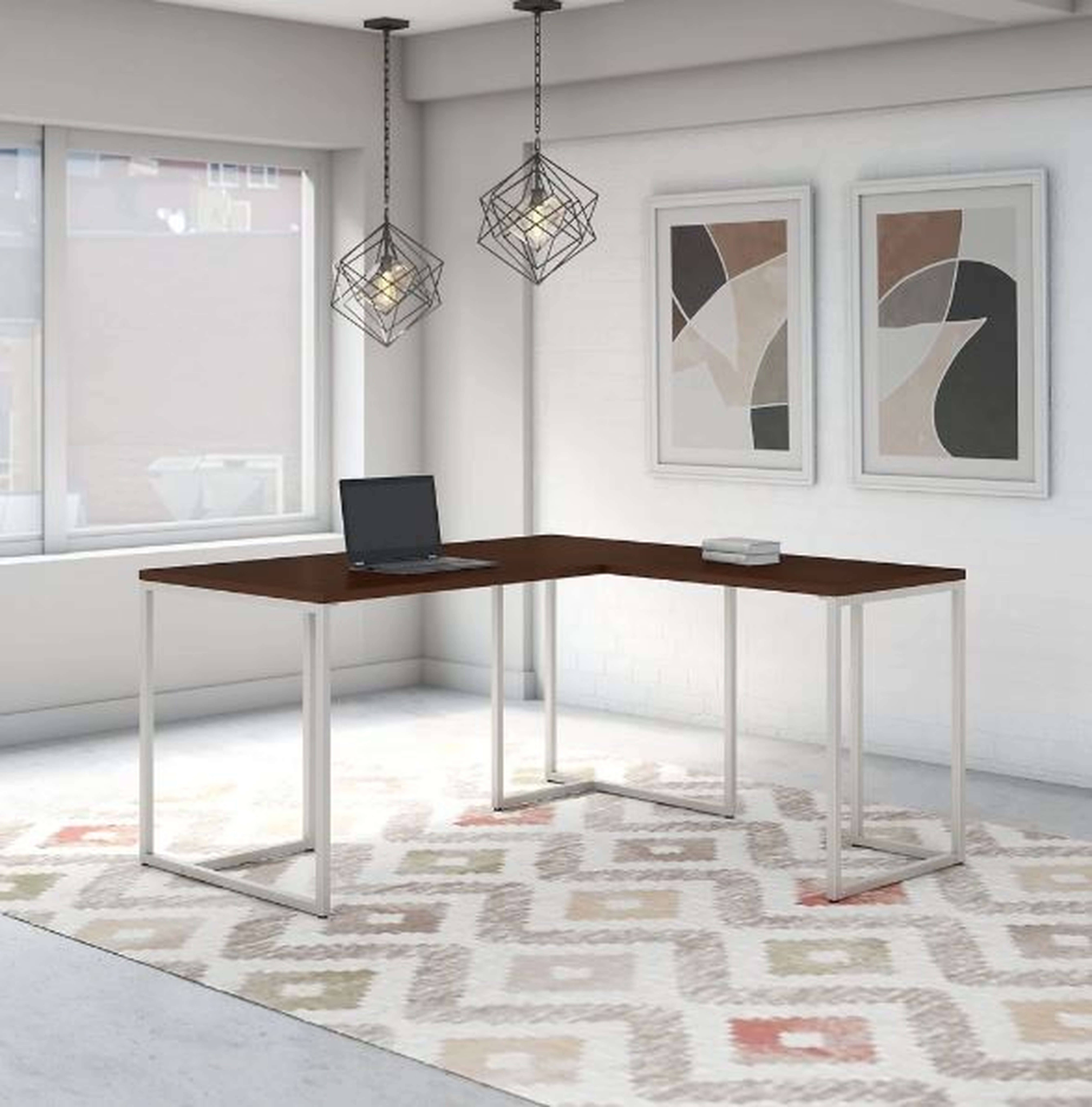 Method 72W L Shaped Desk from Office by kathy ireland® - Walnut Finish - Overstock