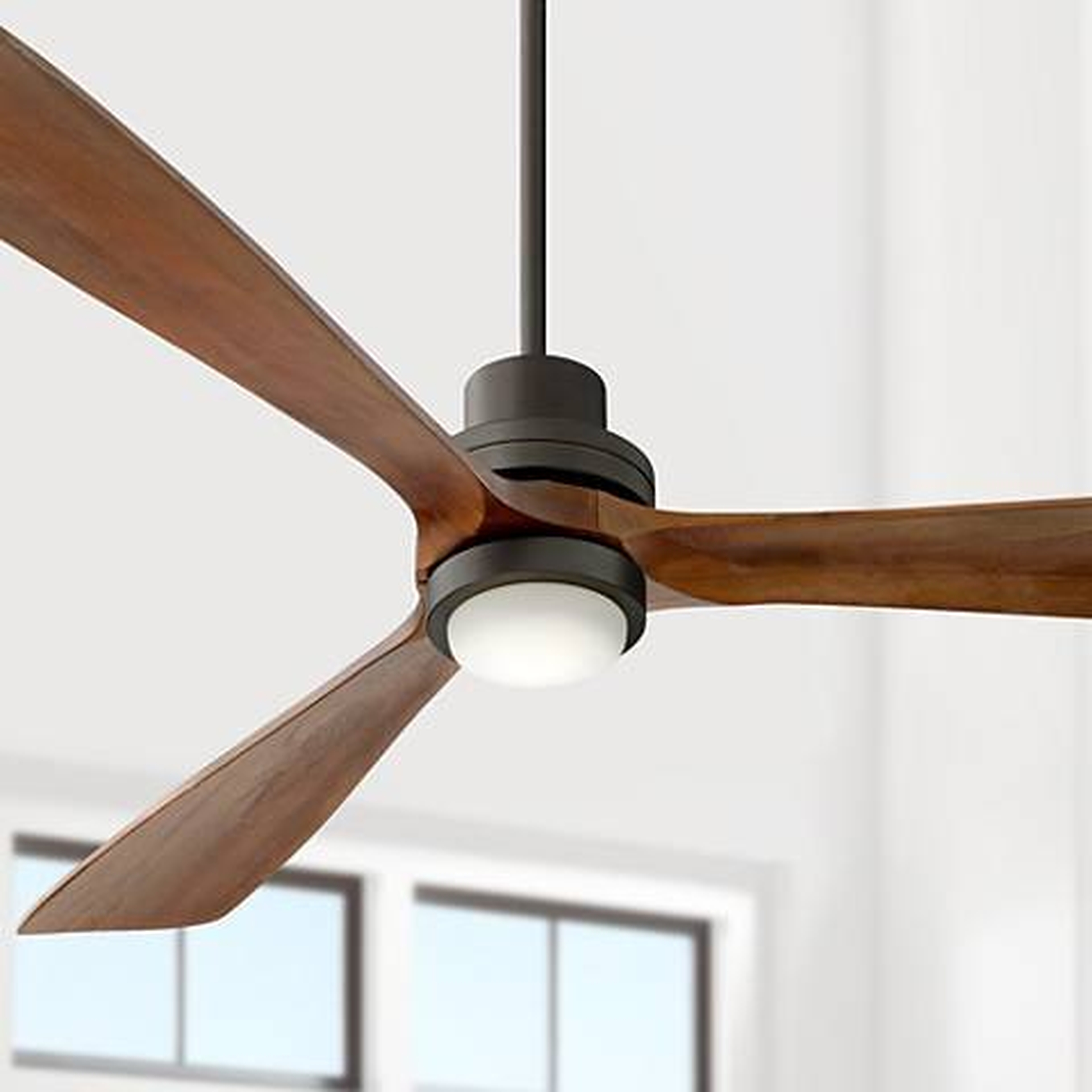 66" Casa Delta-Wing XL™ Bronze LED Ceiling Fan - Lamps Plus