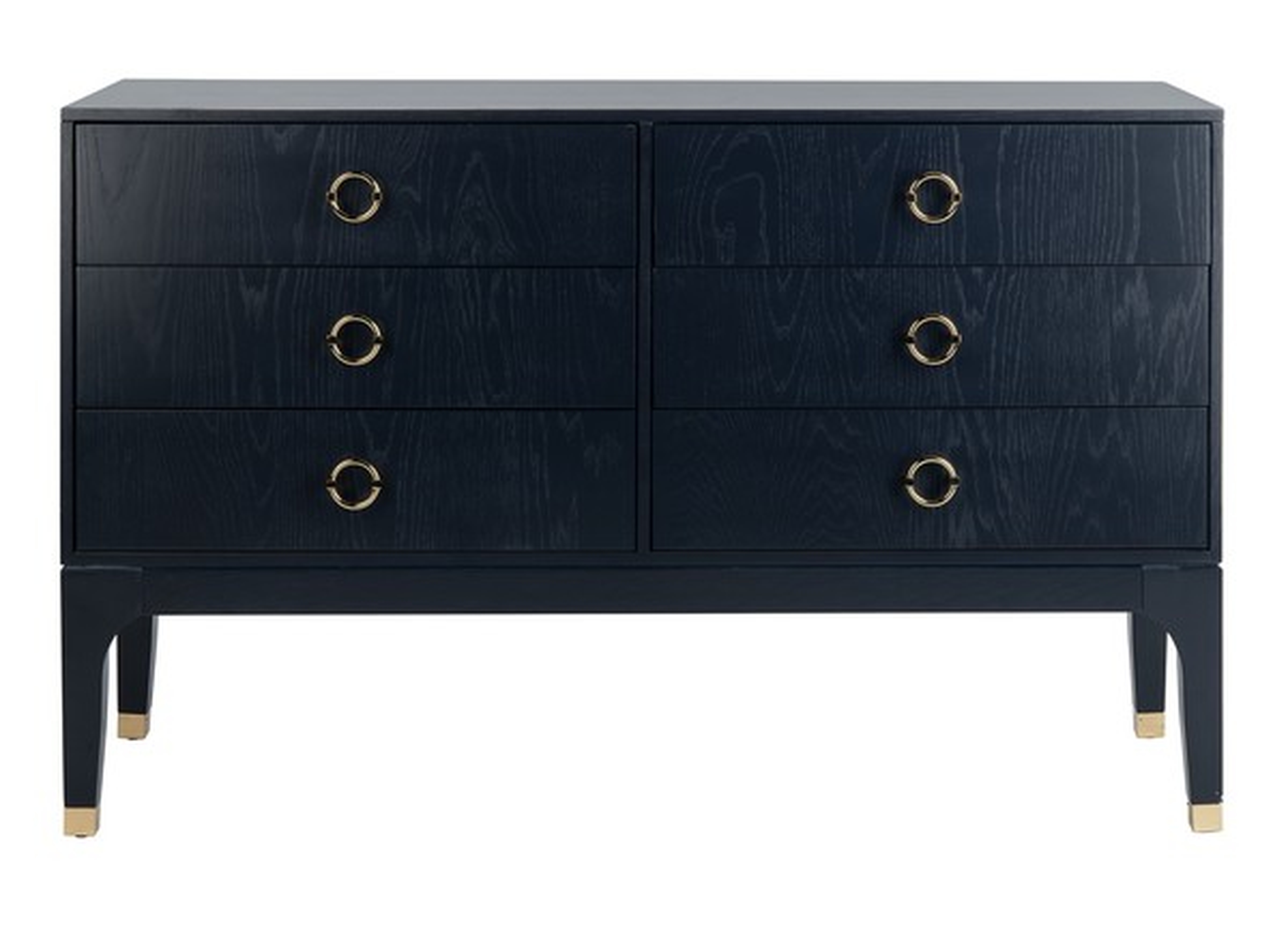 Lorna 6 Drawer Contemporary Dresser / Navy - Arlo Home