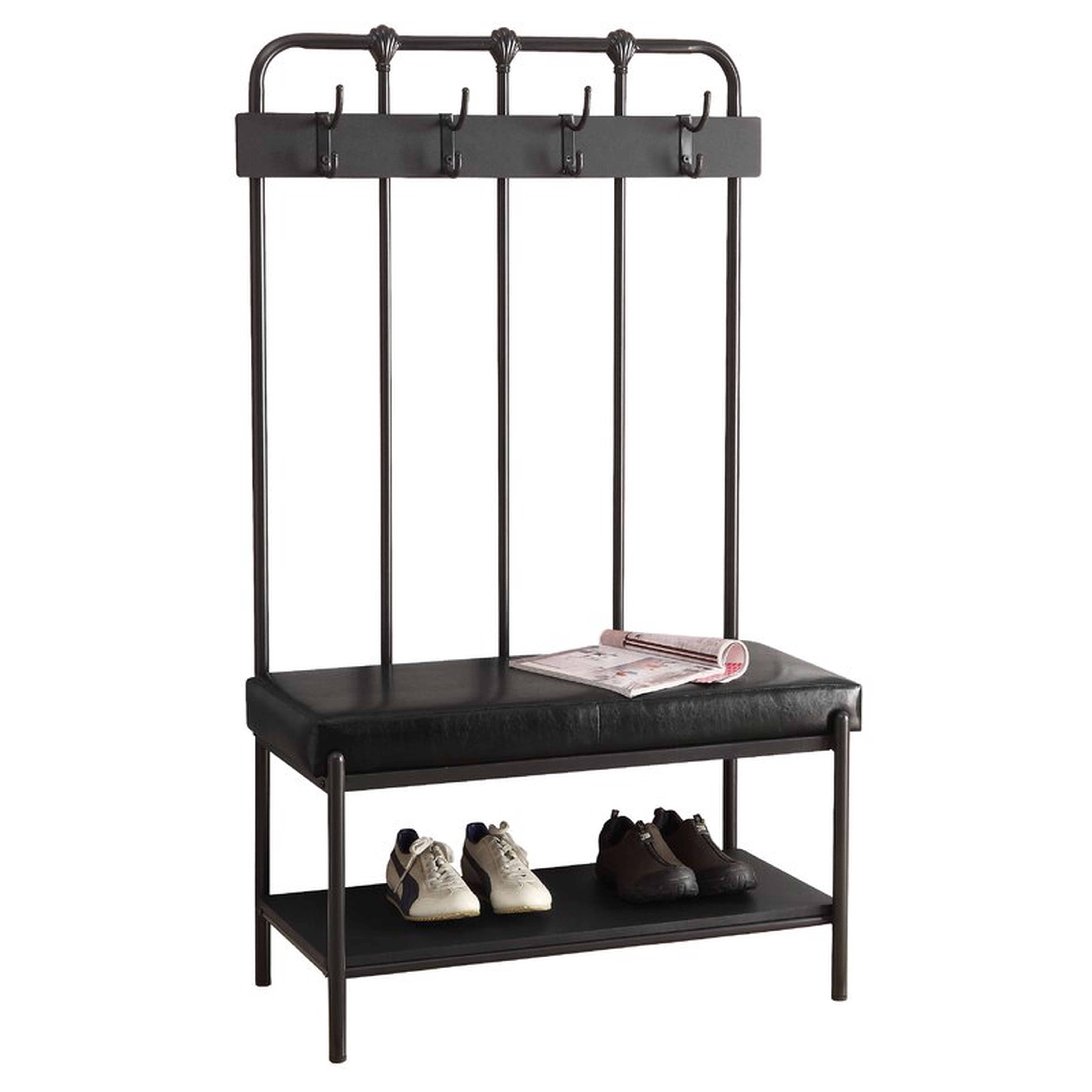 Keiser Hall Tree with Bench and Shoe Storage - Wayfair