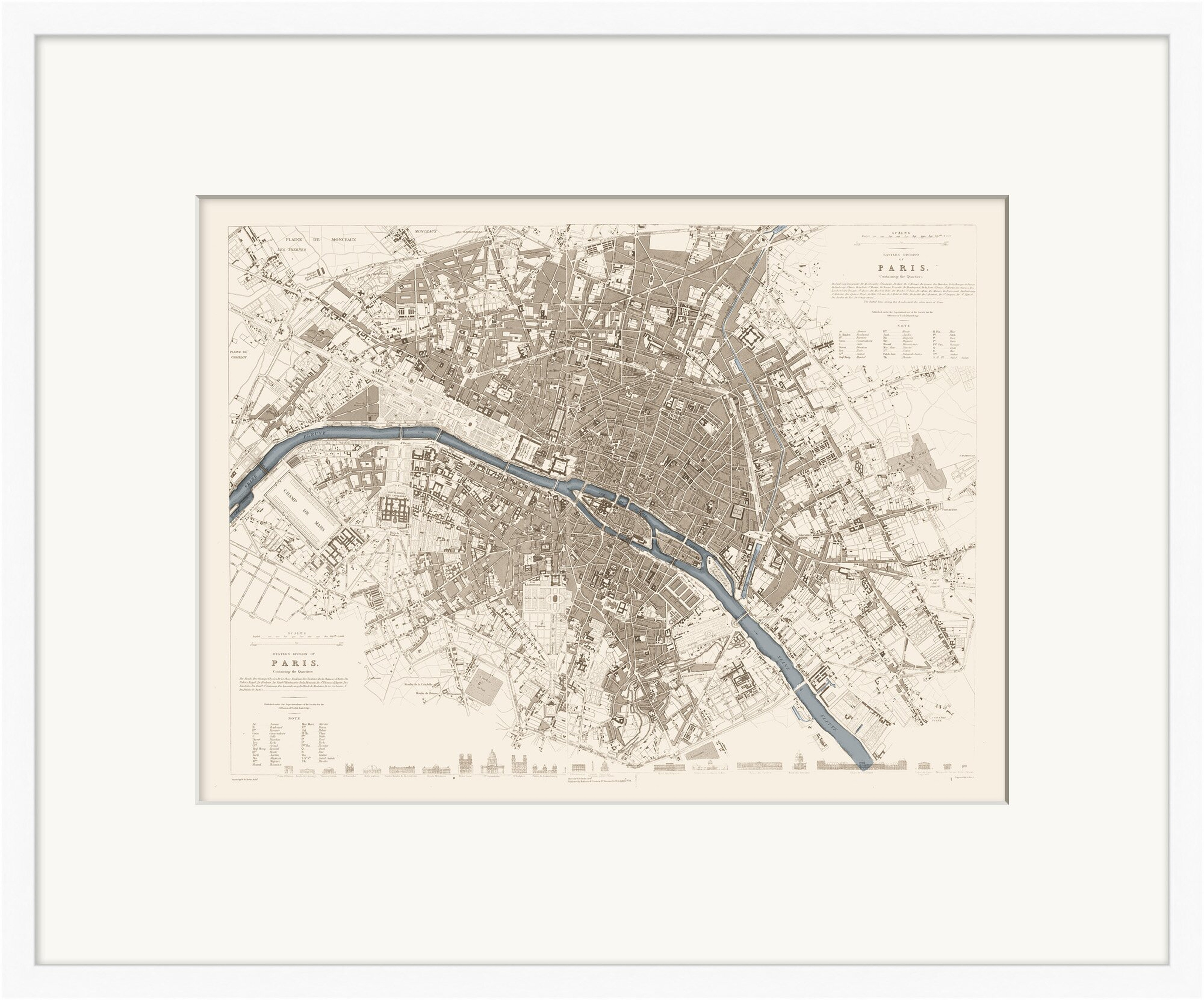 Providence Art Map Series Paris - Shadowbox Print on Paper - Perigold