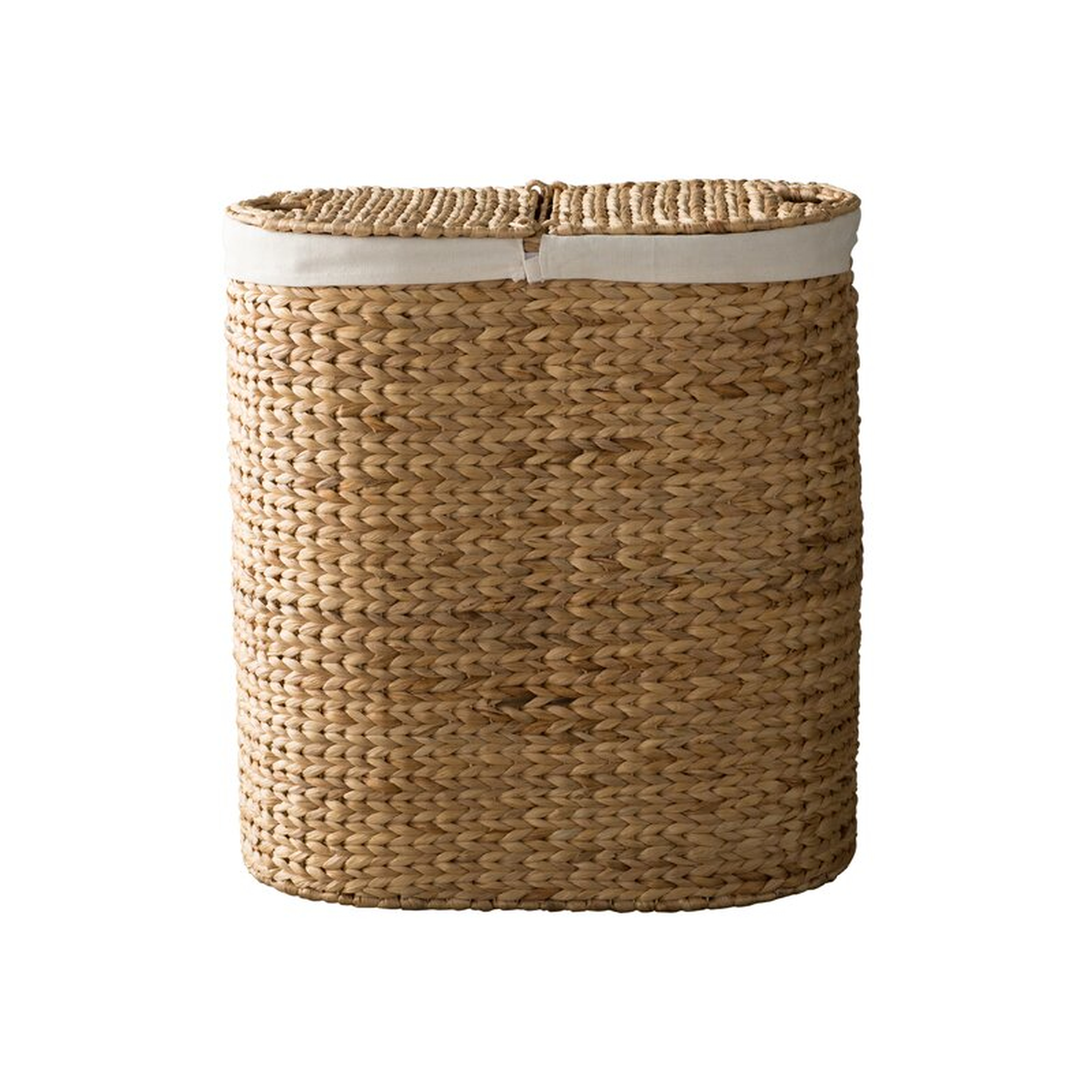 Oval Double Wicker Laundry Hamper - Wayfair
