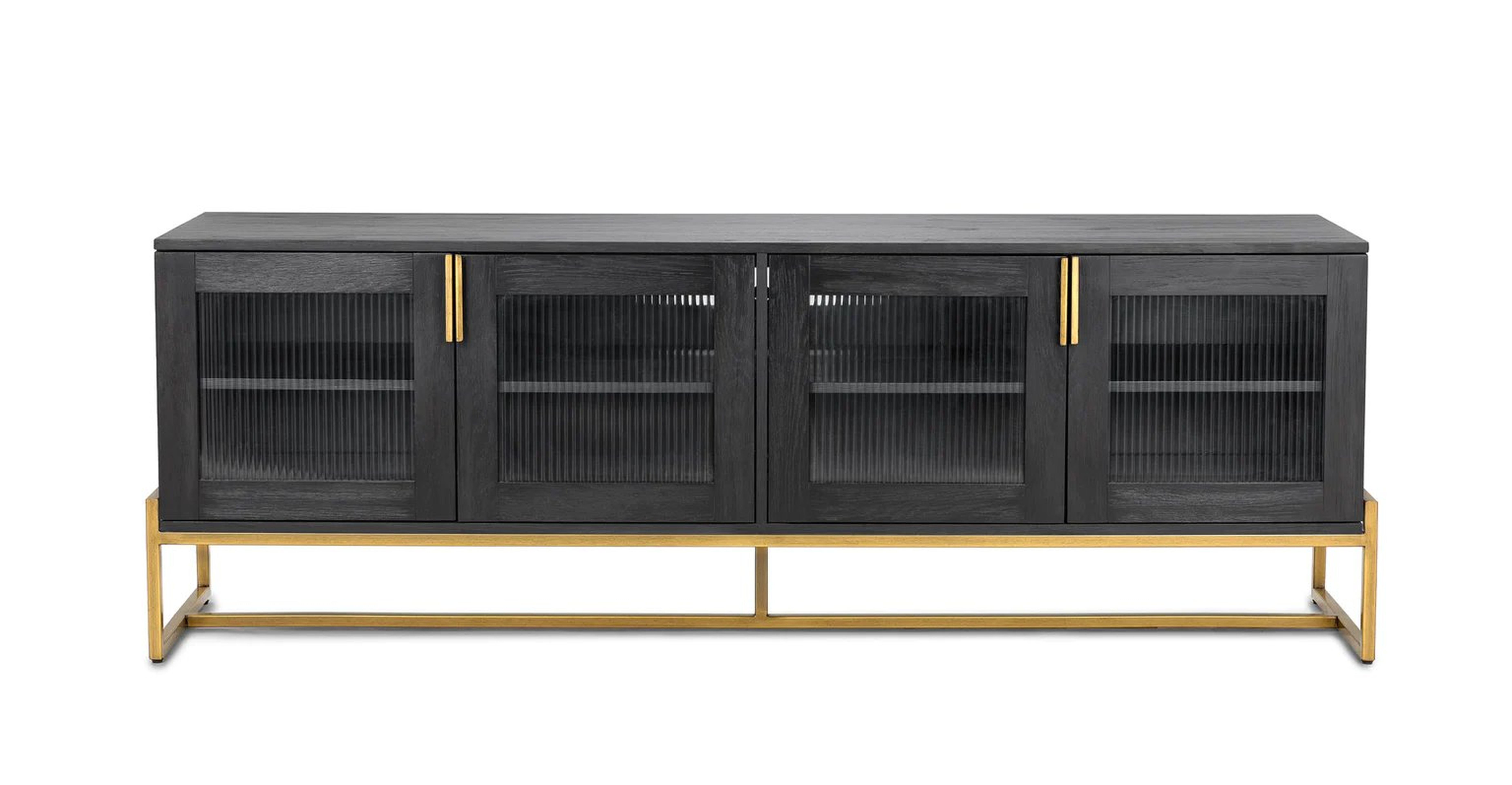 OSCURO CABINET -  BLACK AND BRASS - Article