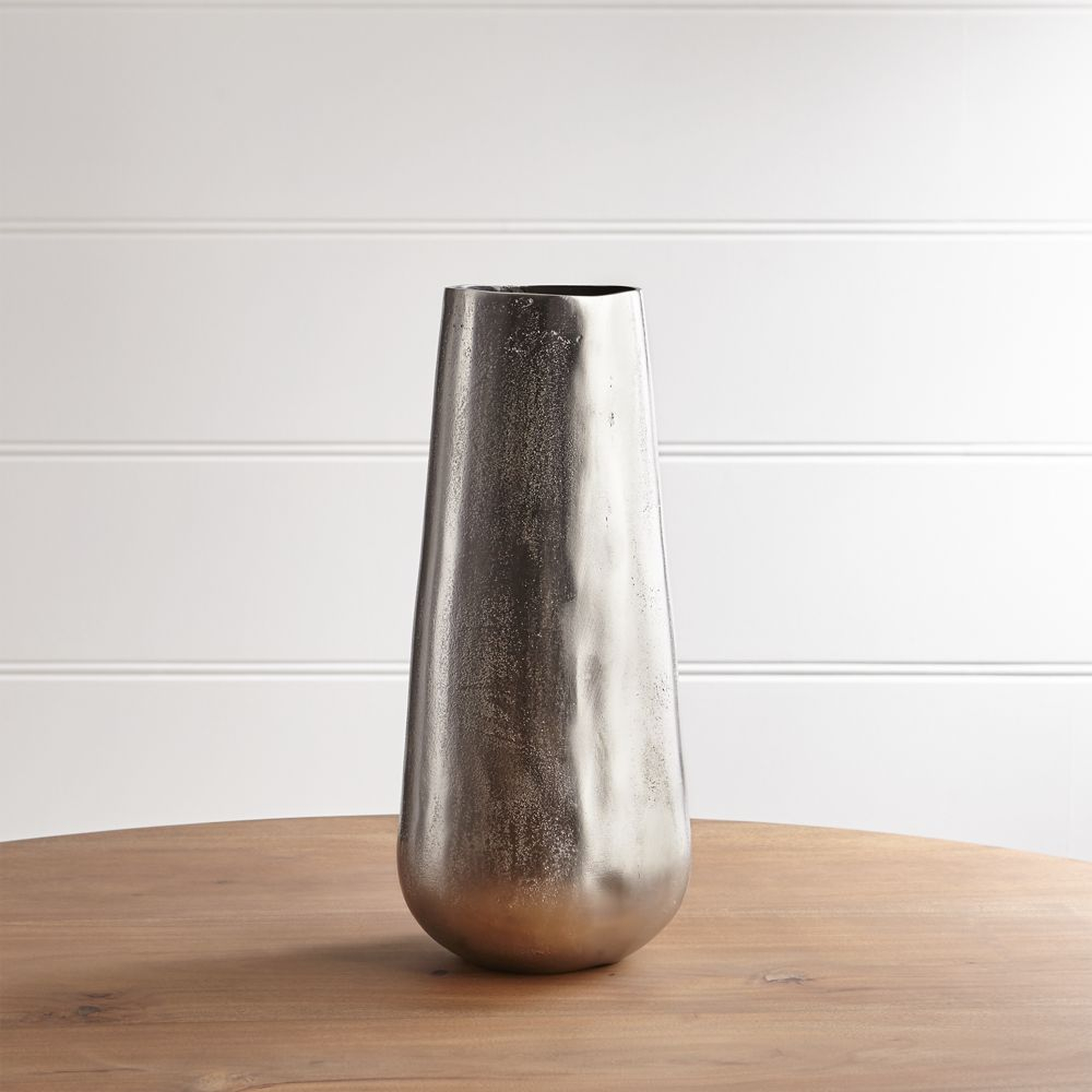 Element Metal Silver Vase - Crate and Barrel