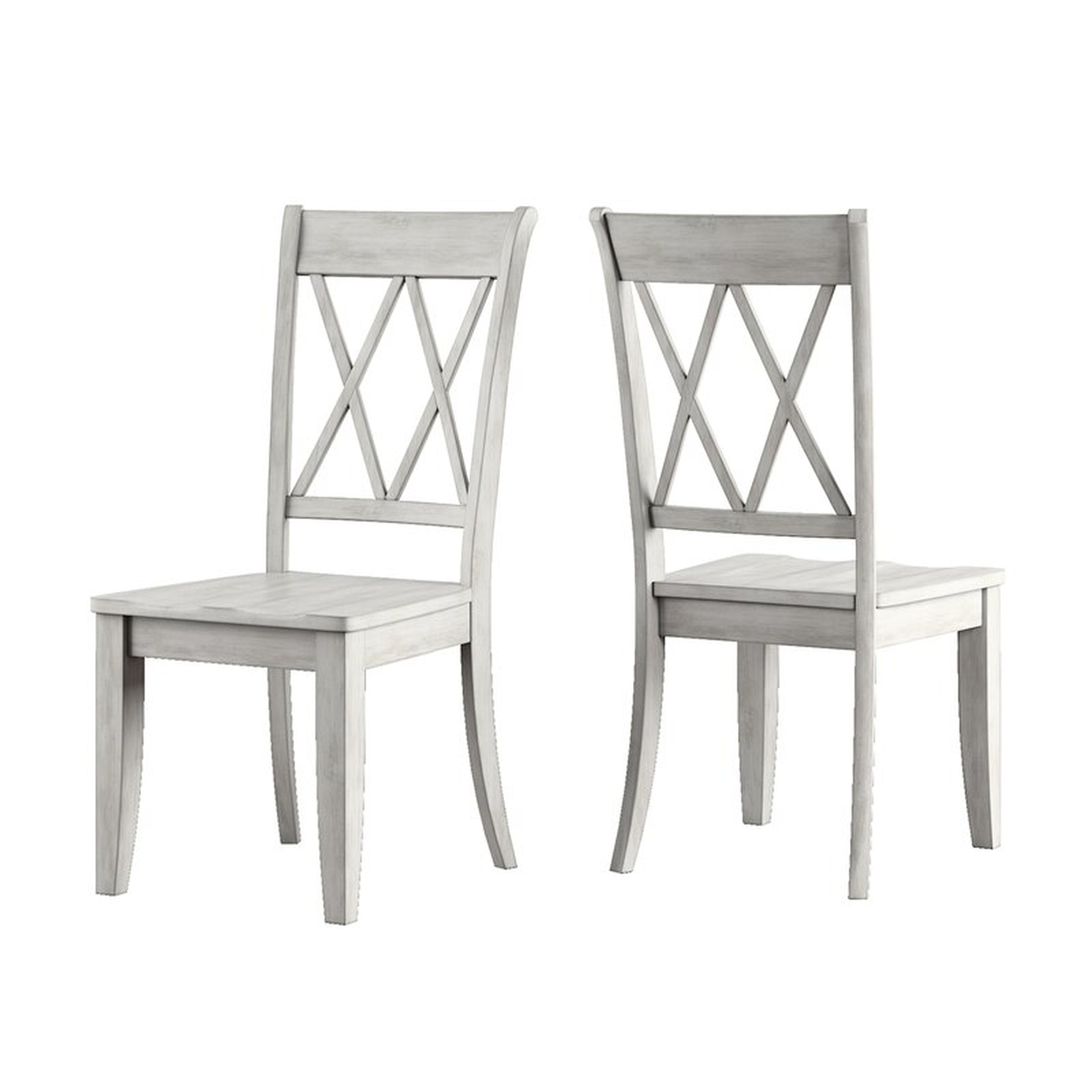 Arisa Solid Wood Cross Back Side Chair - Wayfair