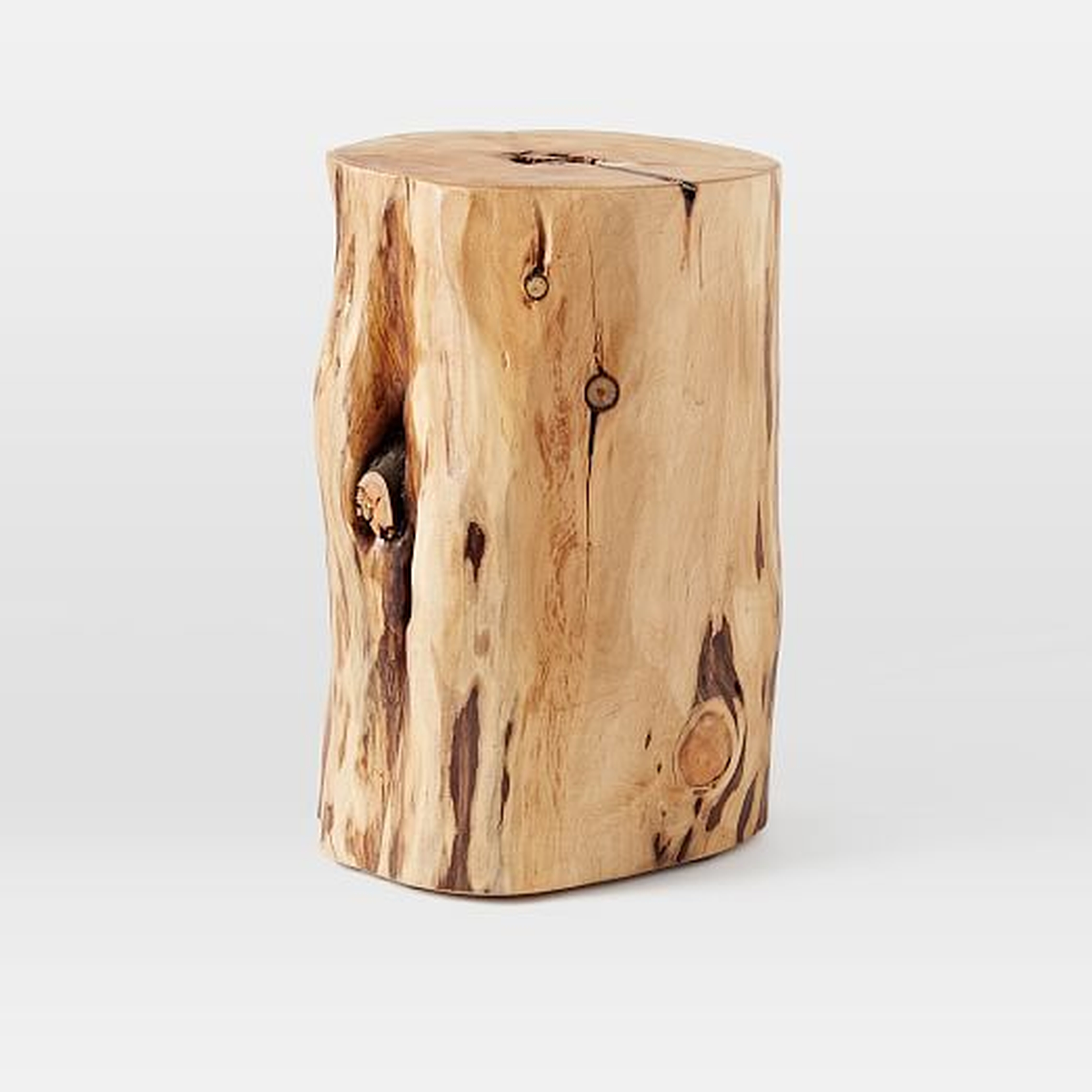 Natural Tree-Stump Side Table - West Elm