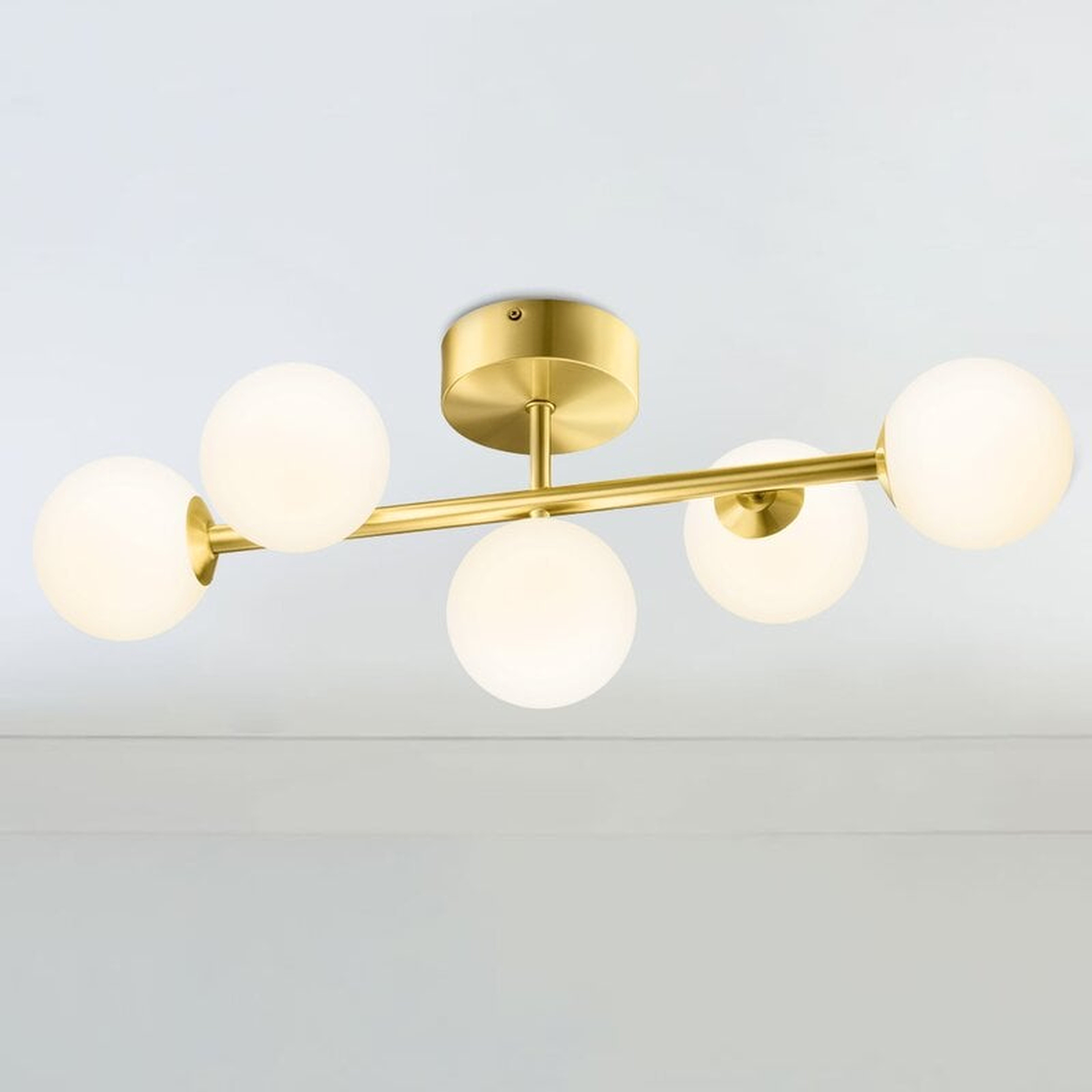 Humfleet 5 - Light Dimmable LED Gold Vanity Light - Wayfair