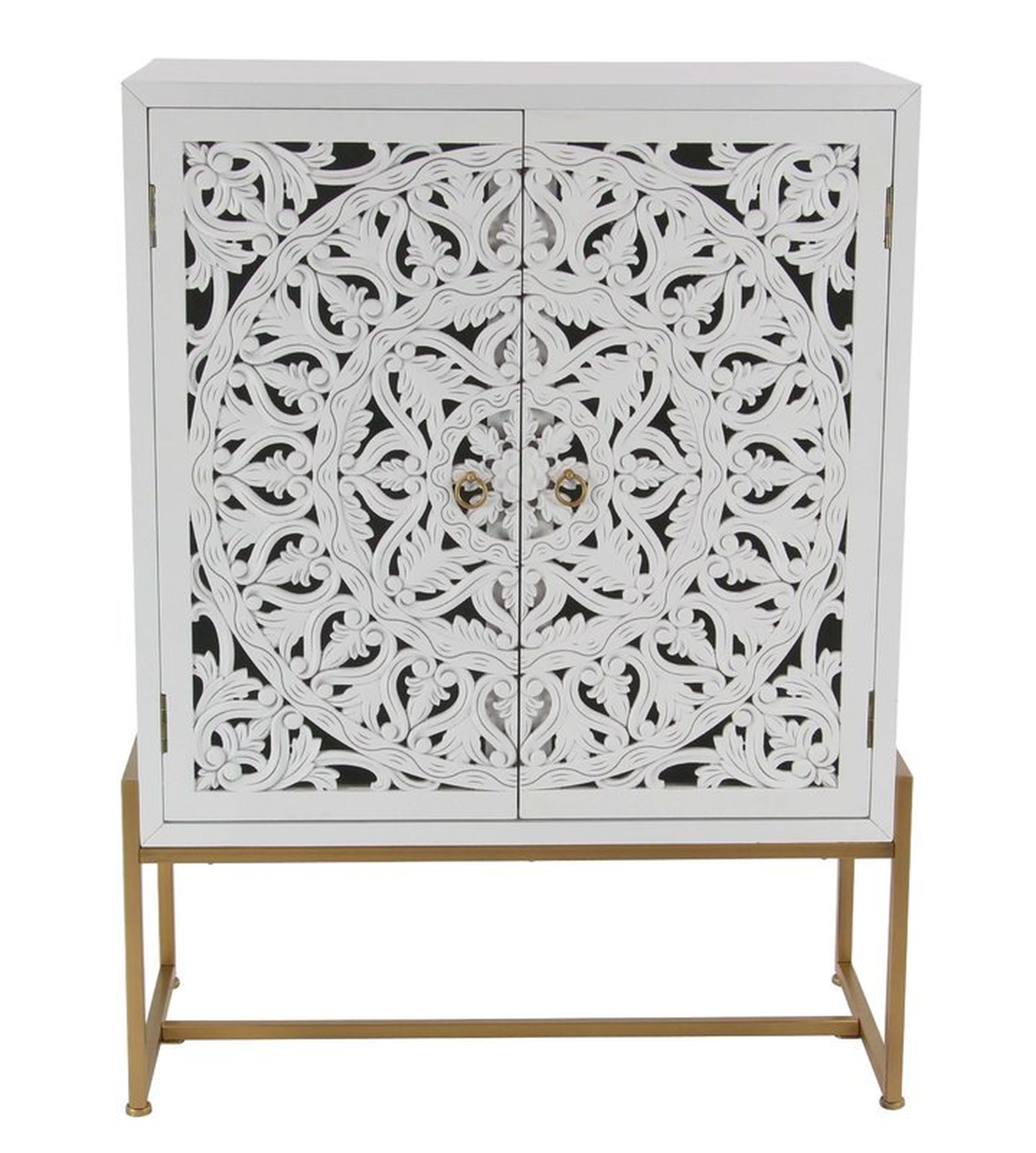 Springhill Traditional Carved 2 Door Accent Cabinet - Wayfair