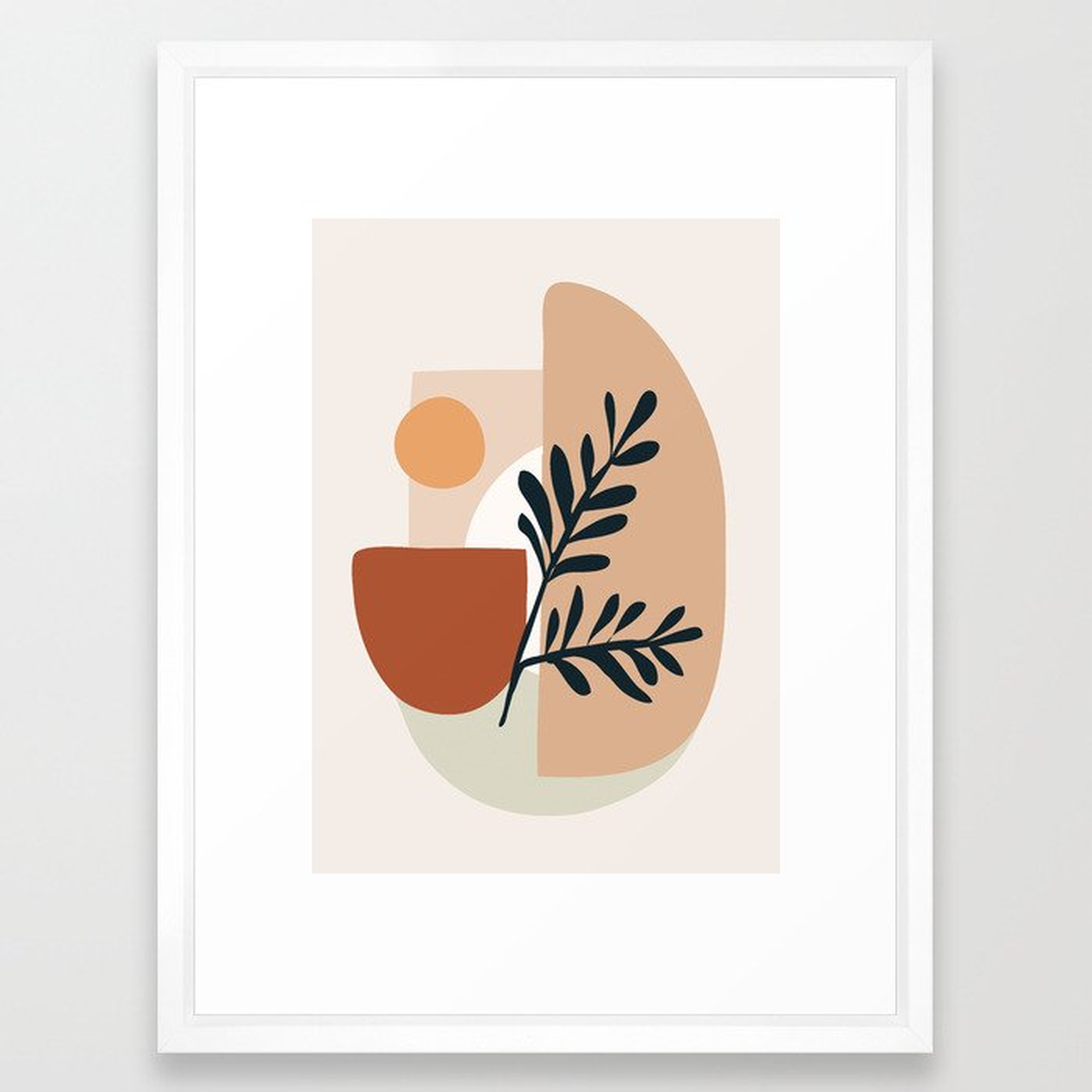 Soft Shapes I Framed Art Print - Society6