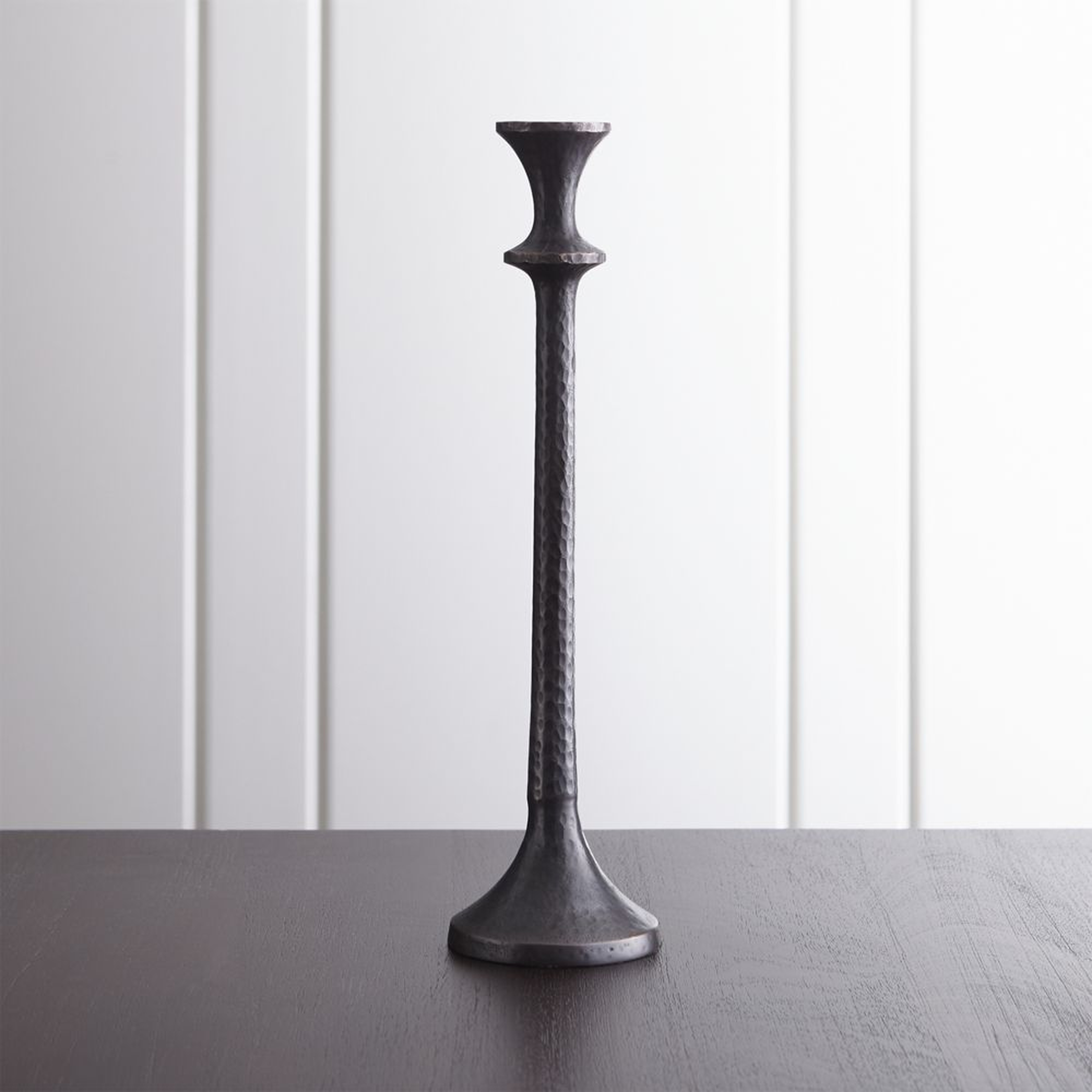 Emmett Large Bronze Taper Candle Holder - Crate and Barrel