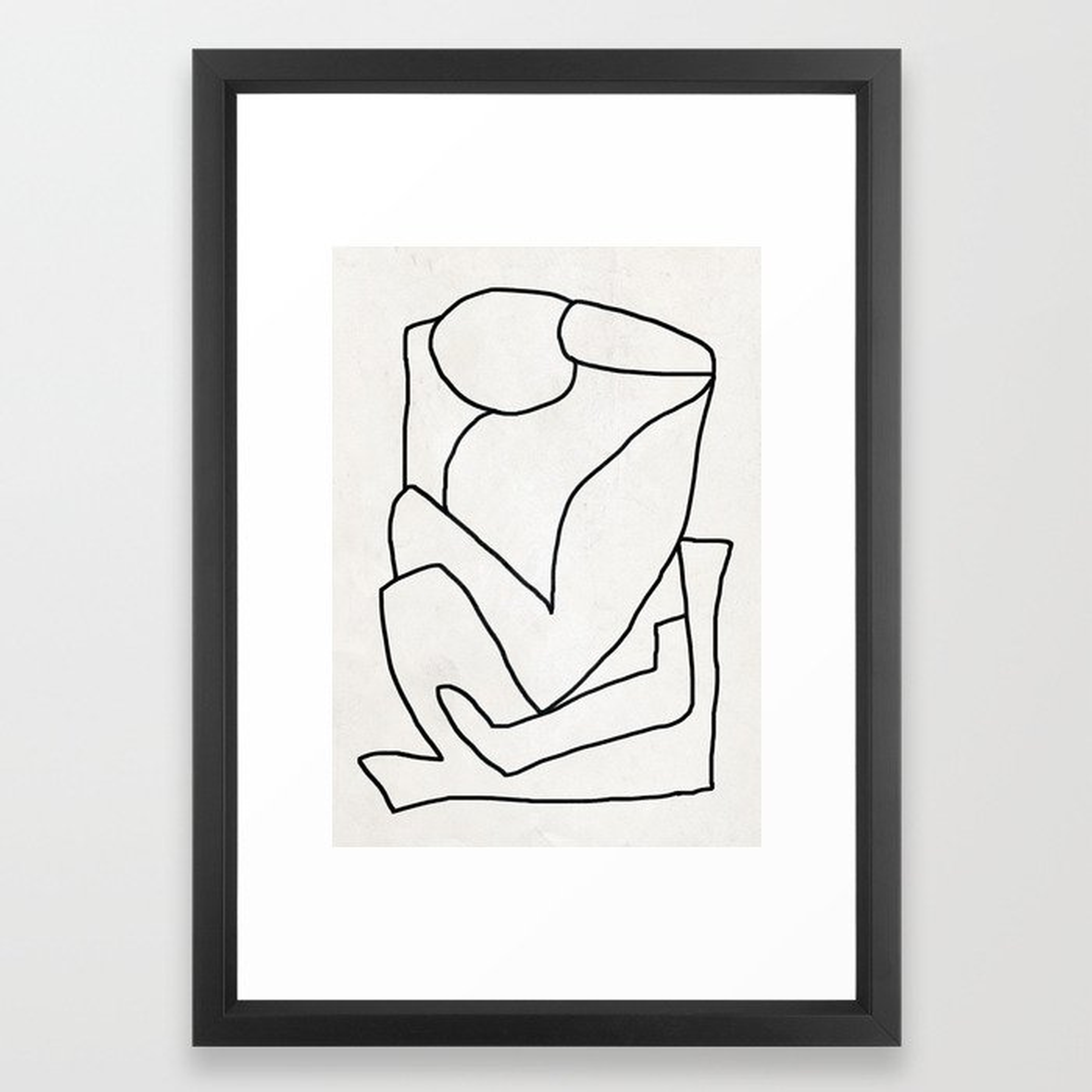Abstract line art 2 Framed Art Print by ThingDesign - Society6