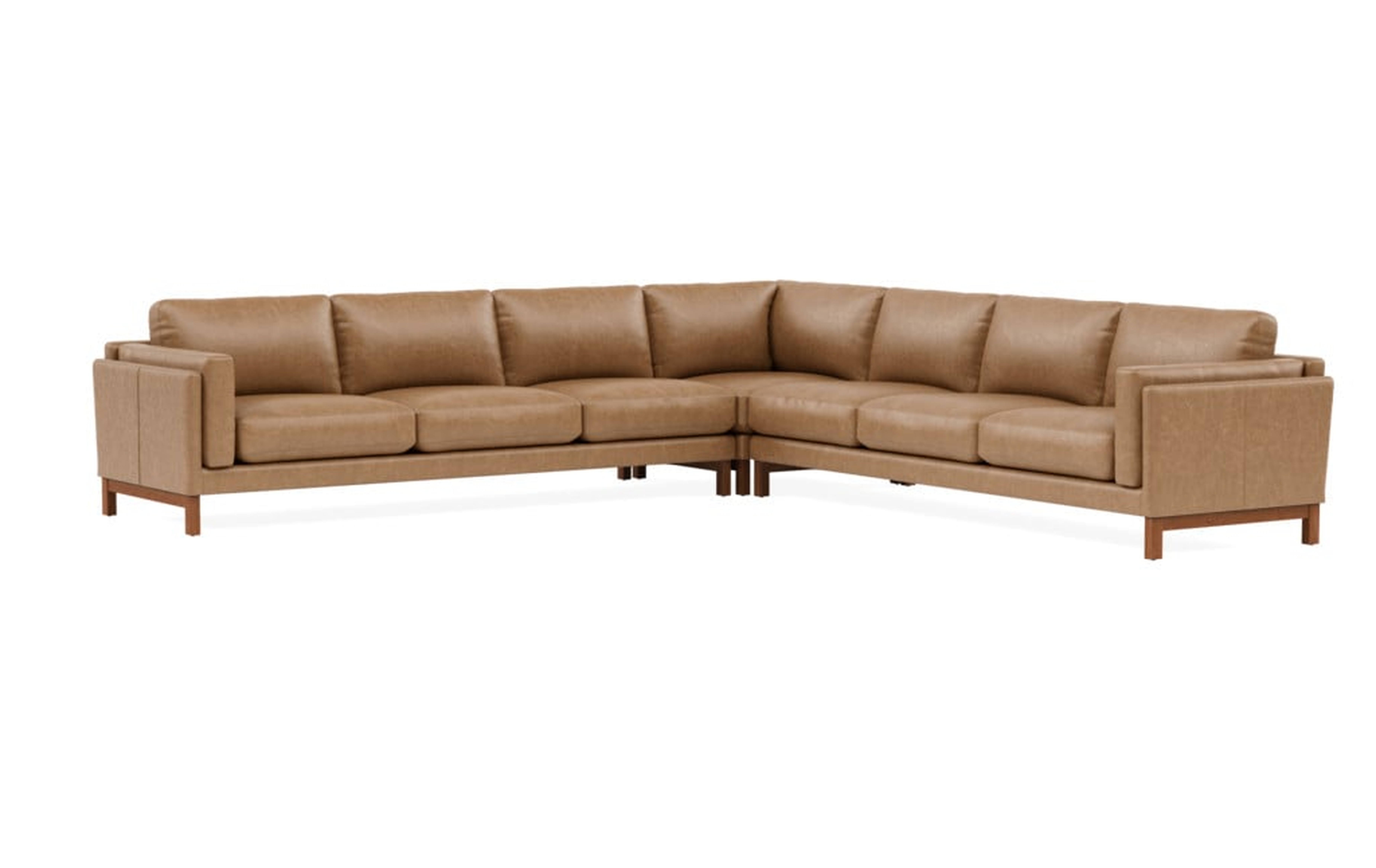 GABY LEATHER Leather 6-Seat Corner Sectional - Interior Define