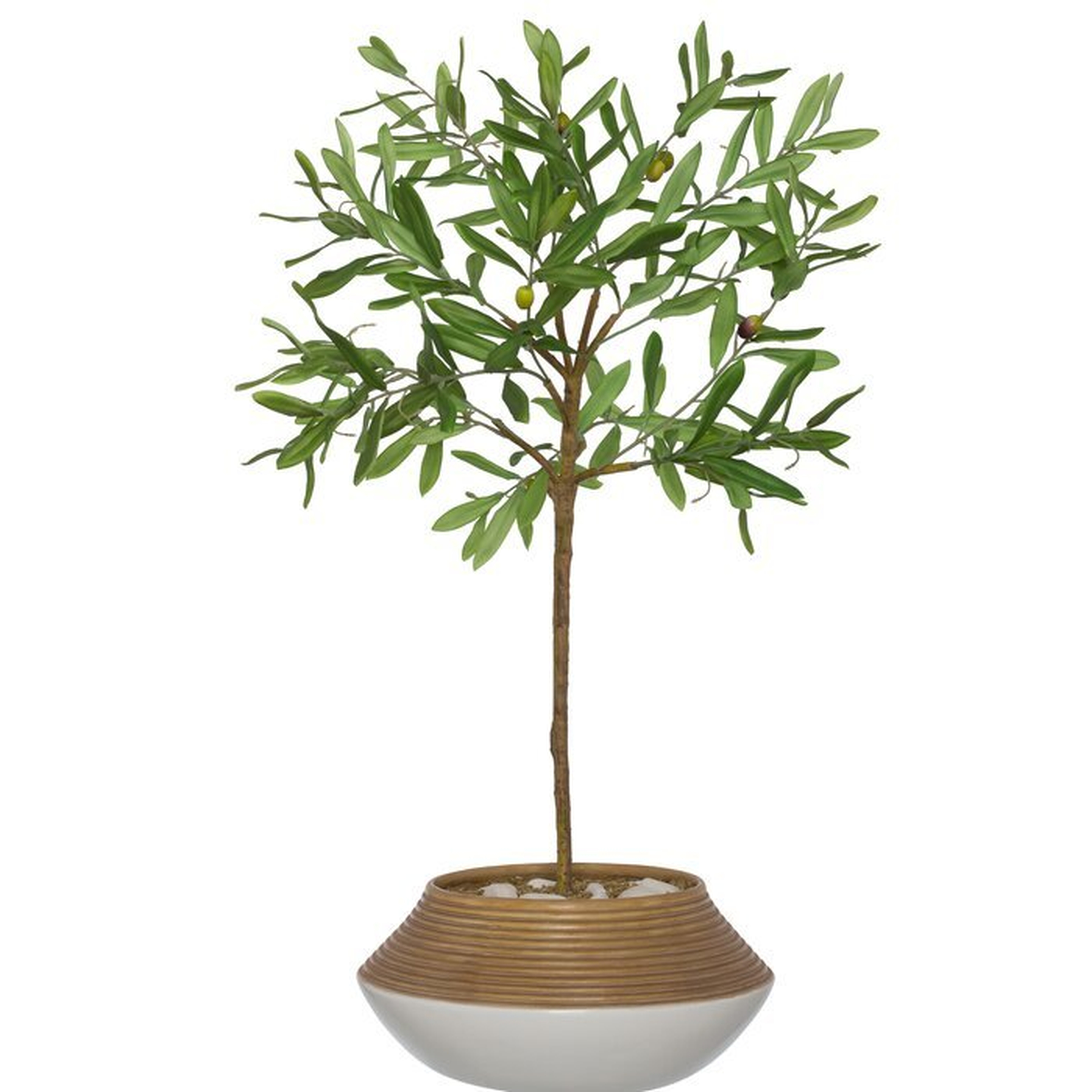 Artificial Olive Tree Tree in Planter - Wayfair