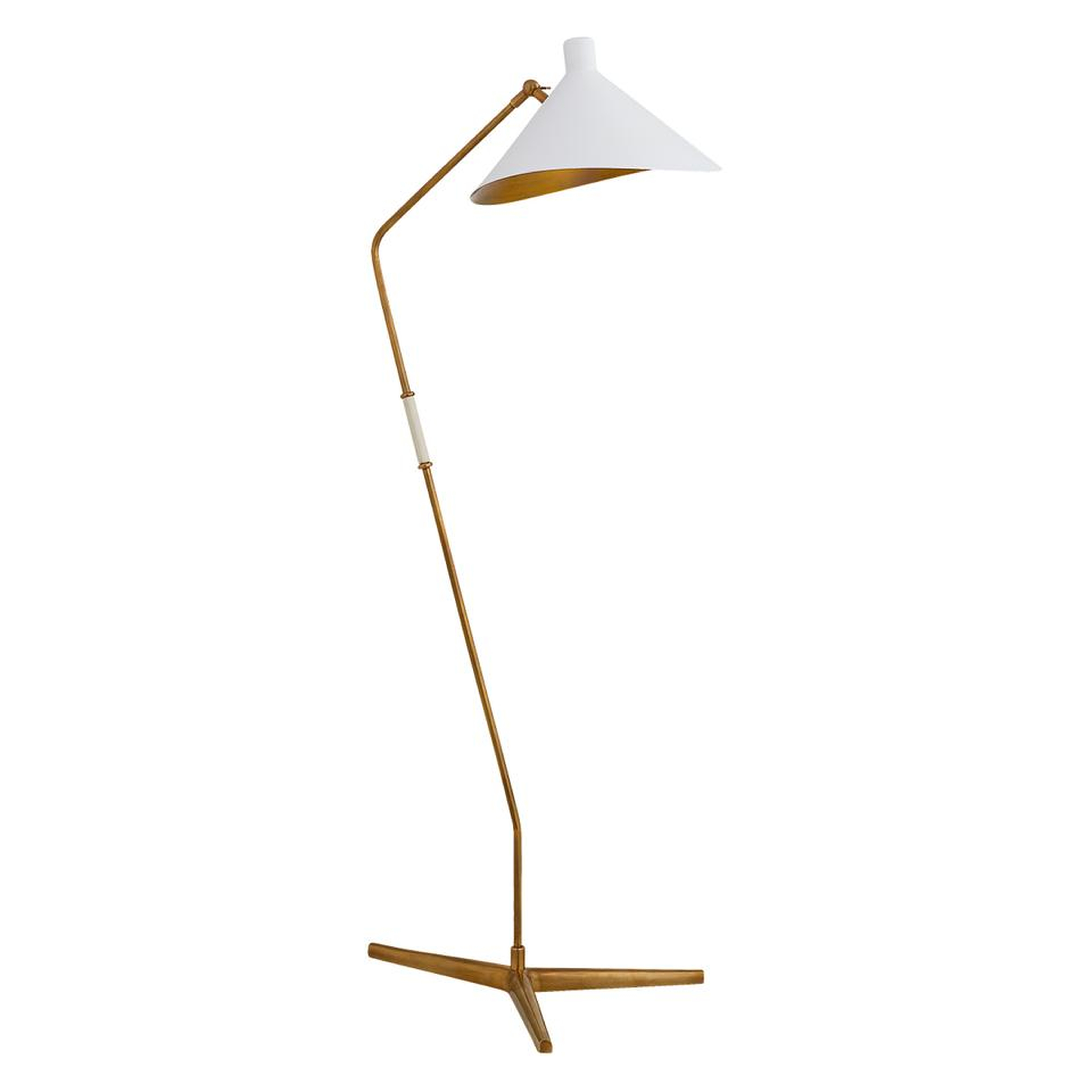 MAYOTTE OFFSET FLOOR LAMP - WHITE - McGee & Co.