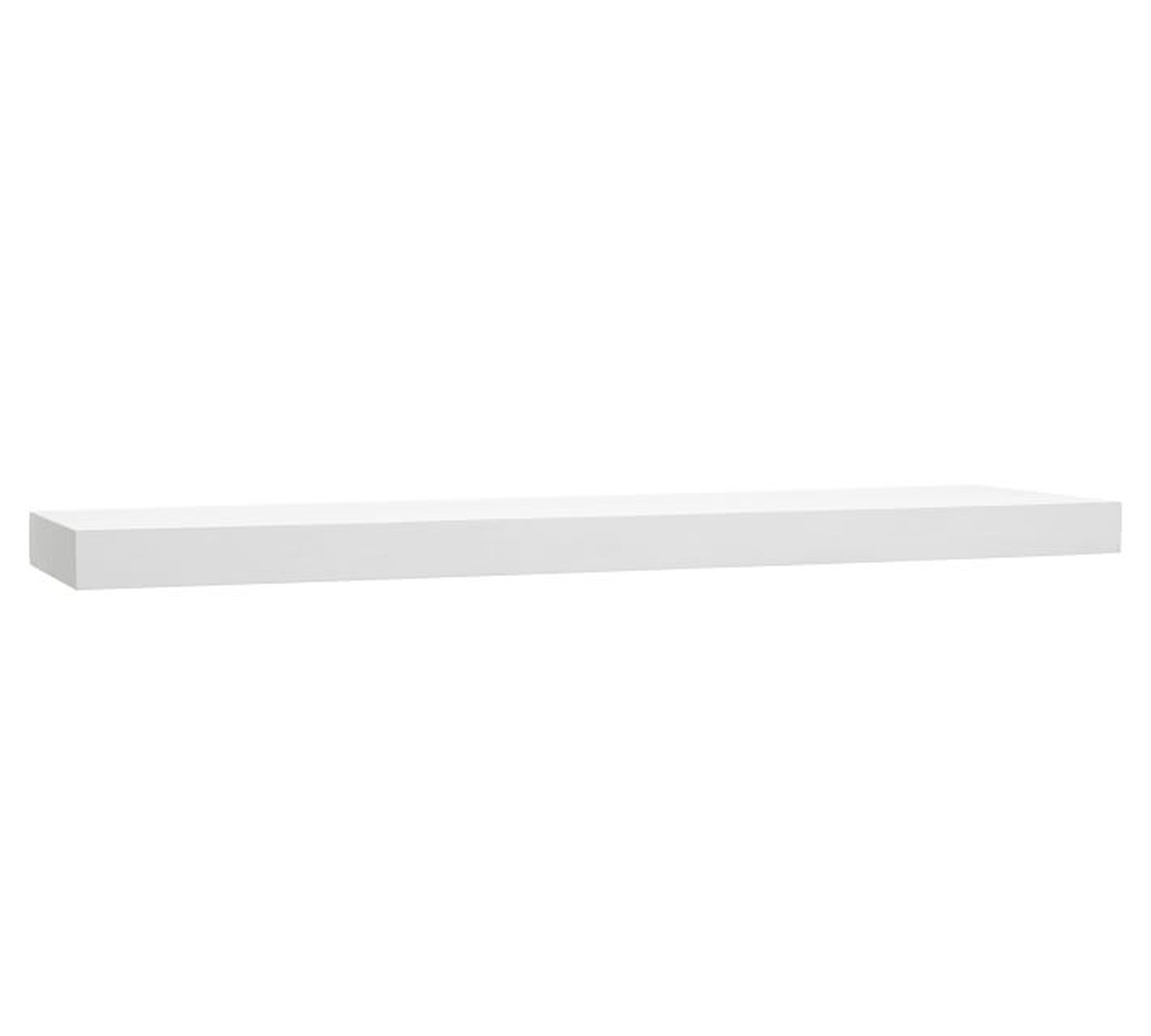 Brighton Floating Shelf, Bright White, 48" - Pottery Barn