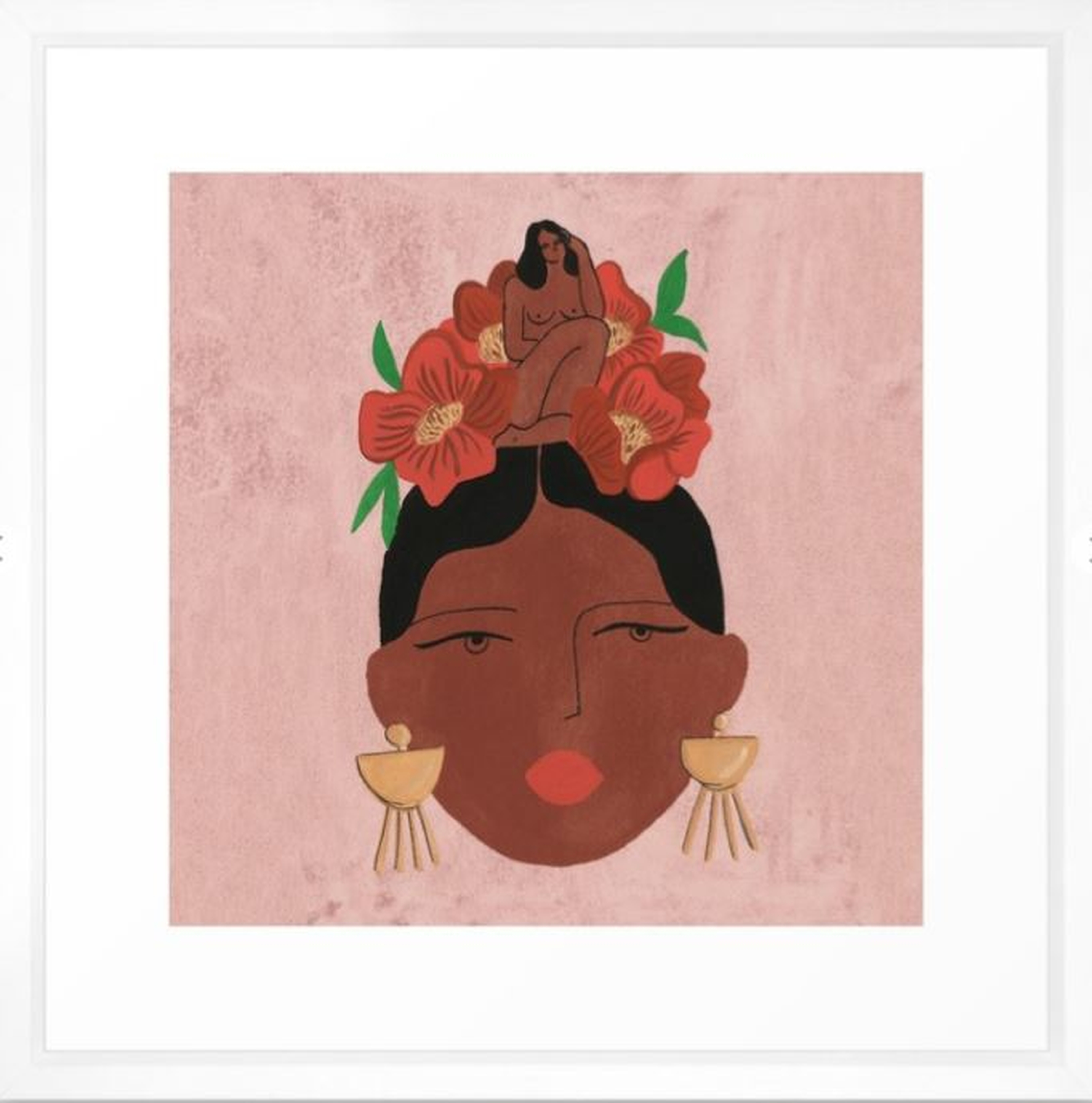 Conversation with the little voice Framed Art Print - Society6