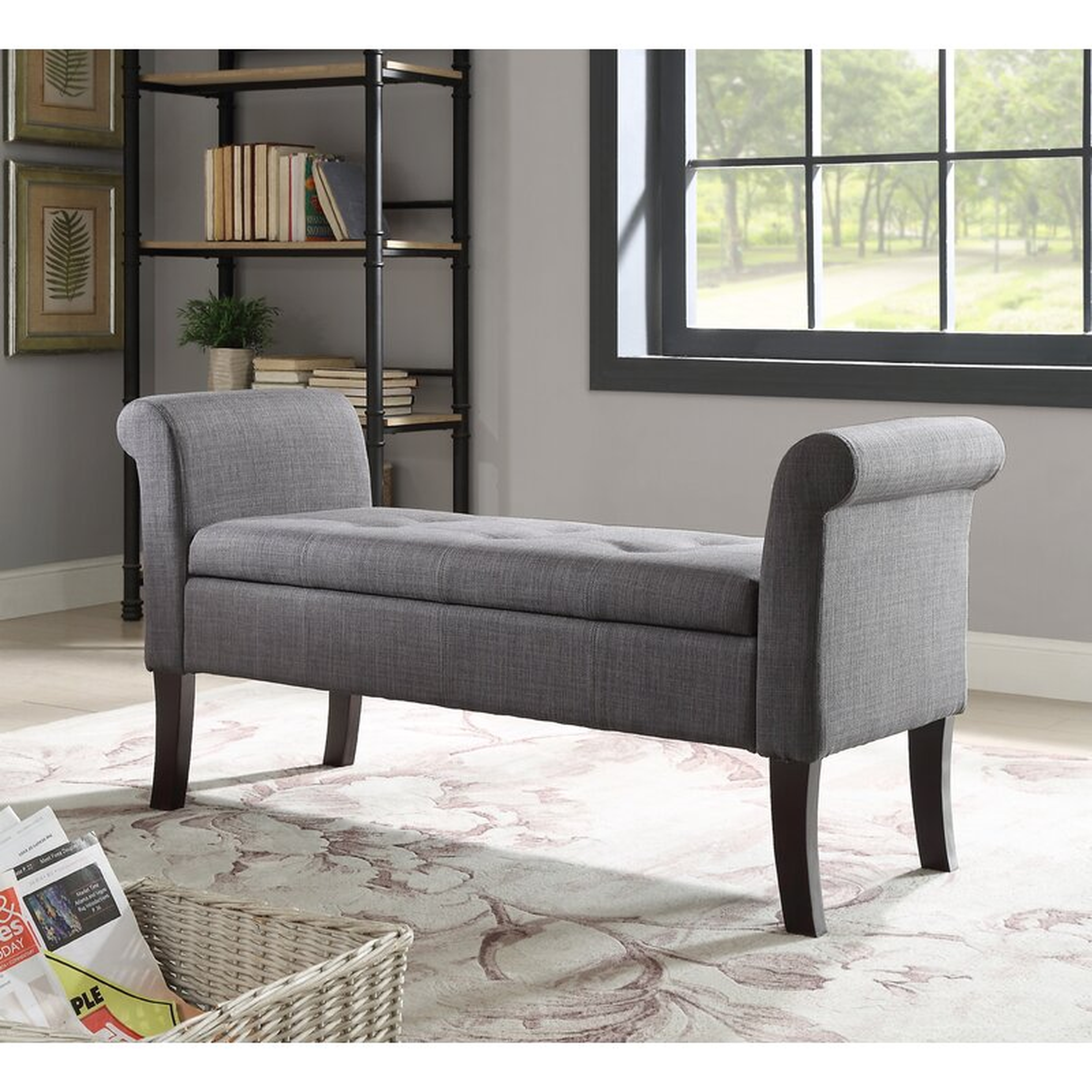 Keziah Upholstered Storage Bench - Wayfair