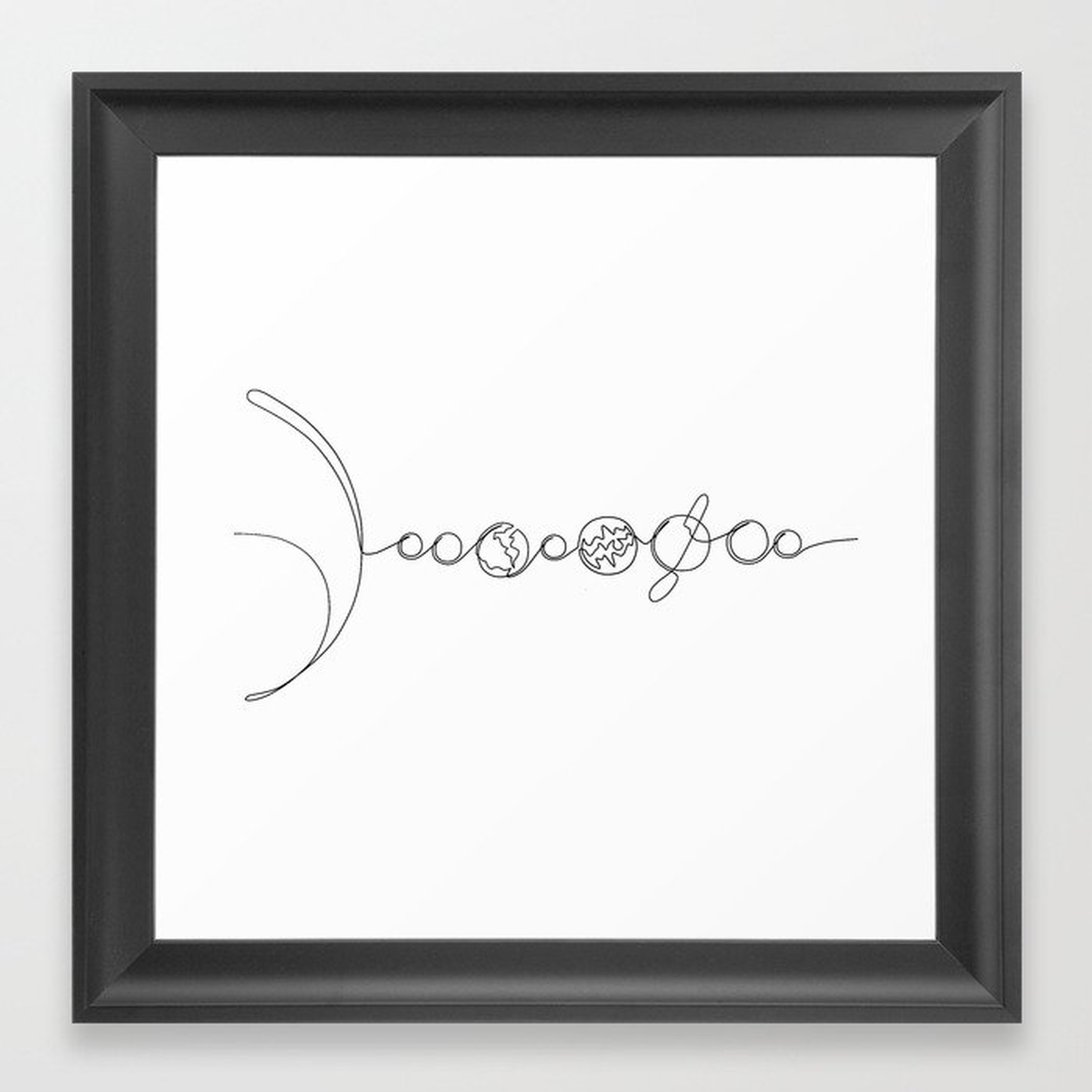 Line to the Universe Framed Art Print - Society6