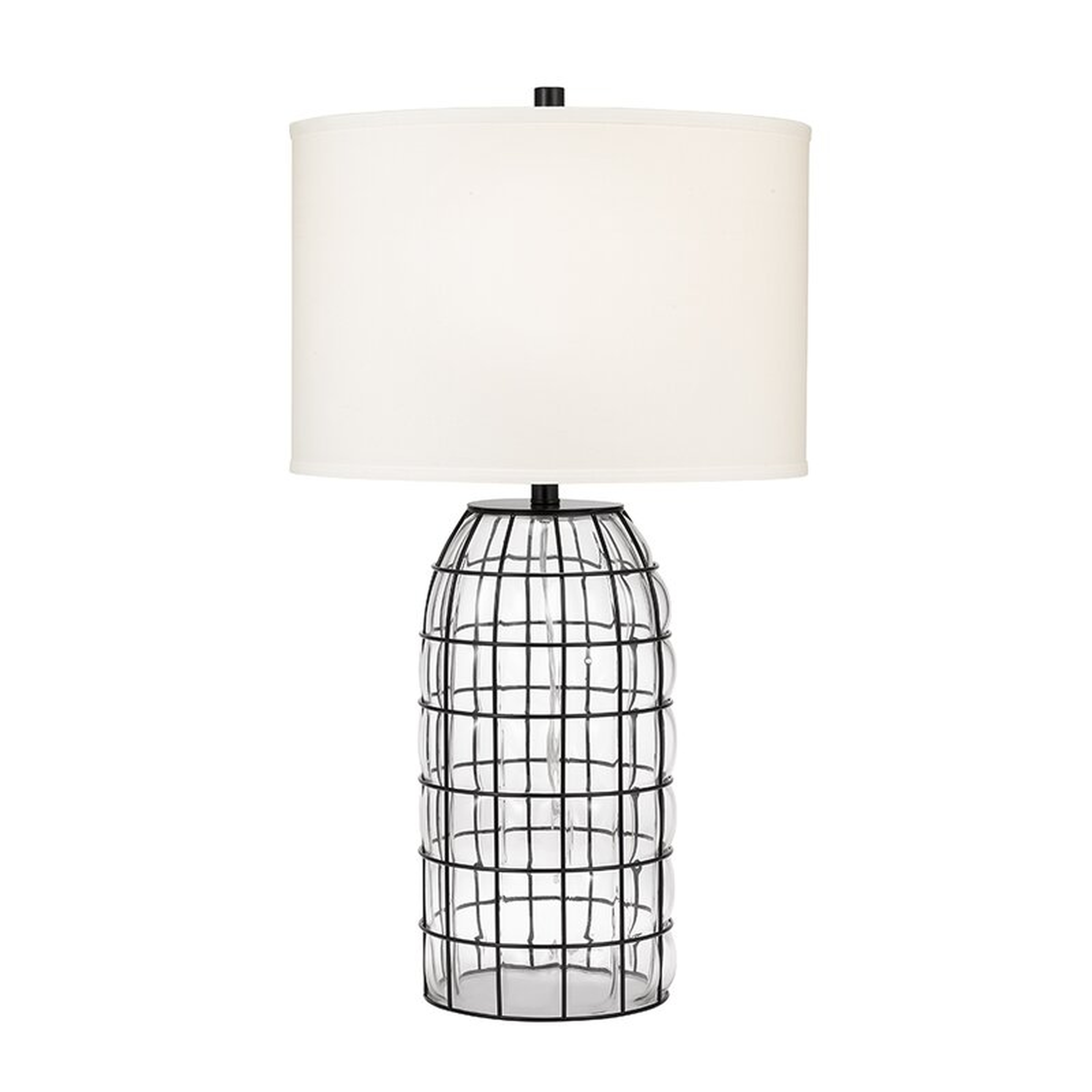 Hertfordshire Caged Blown Glass 32" Table Lamp - Wayfair