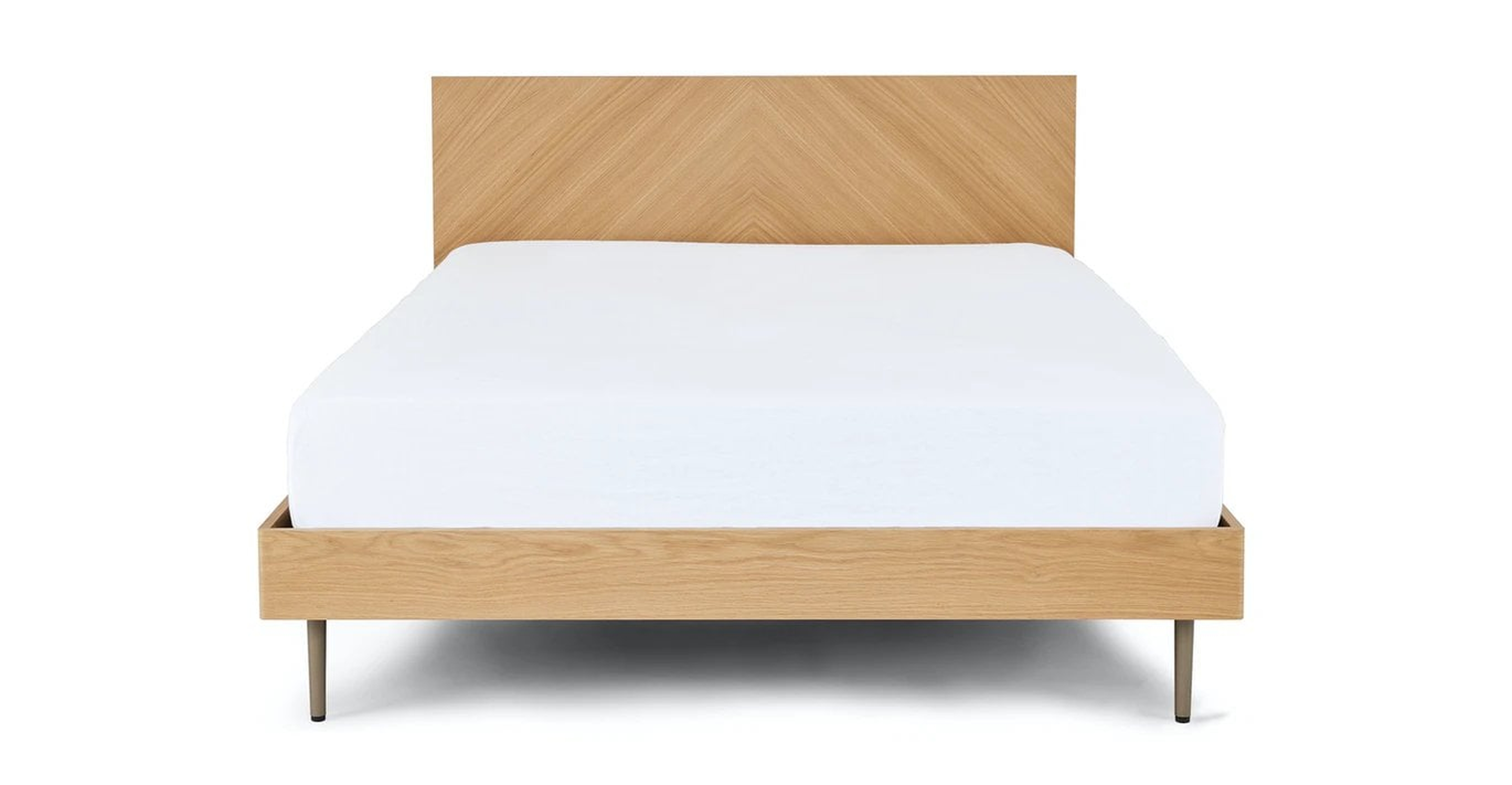 Nera Oak Queen Bed - Article