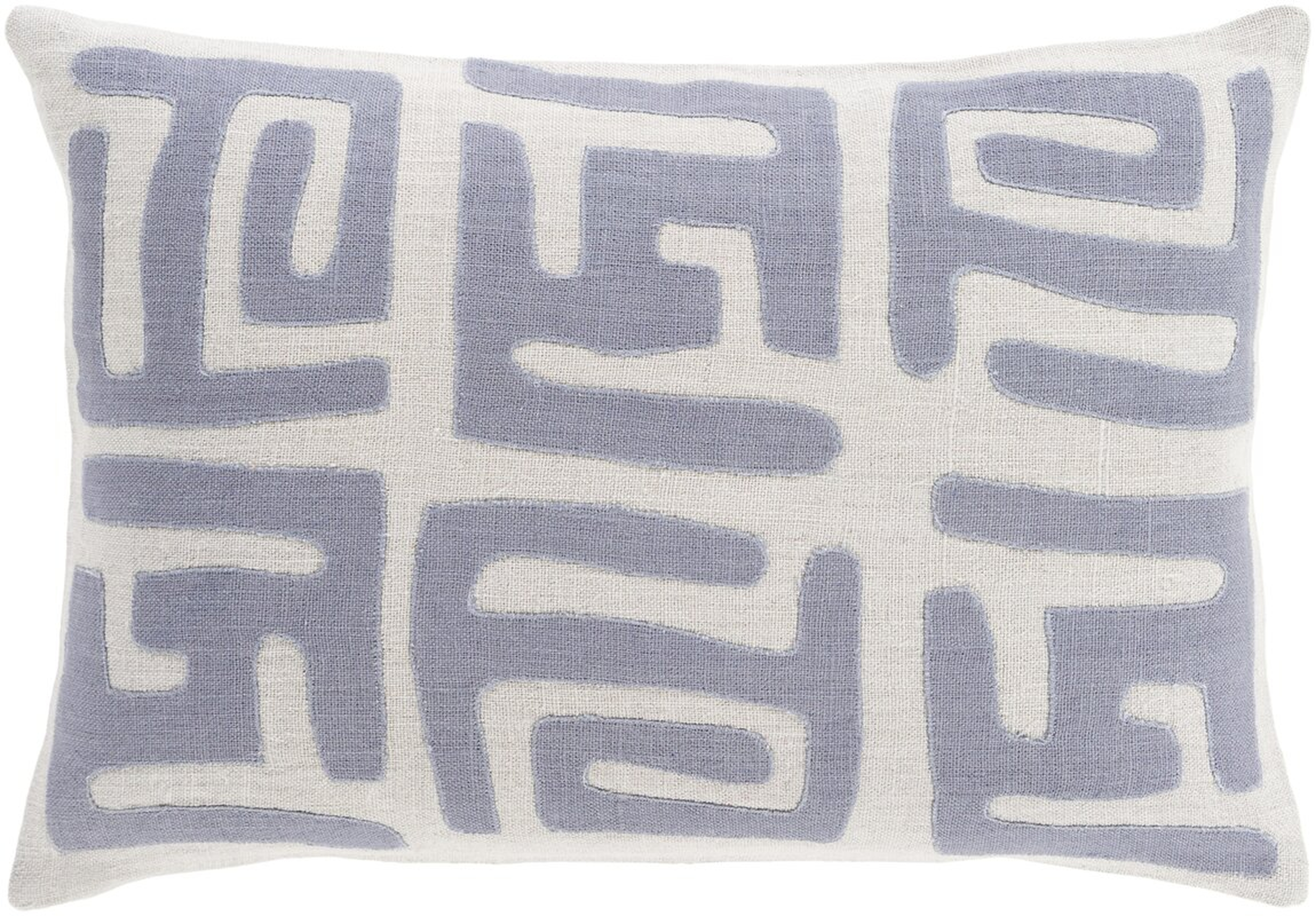 Bomaderry Linen Lumbar Pillow Cover - Blue/Gray - AllModern