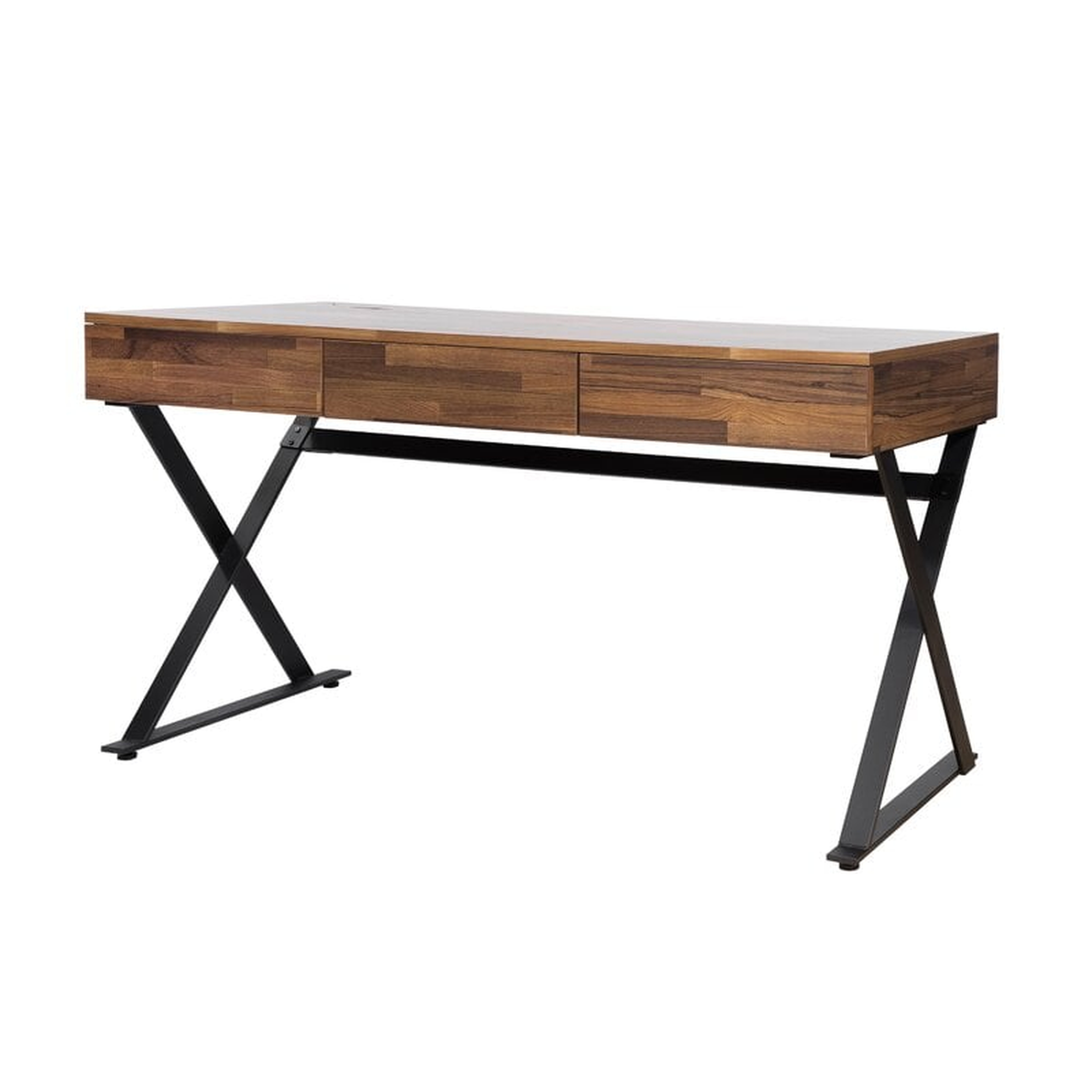 Crisler Desk with Built in Outlets - Wayfair