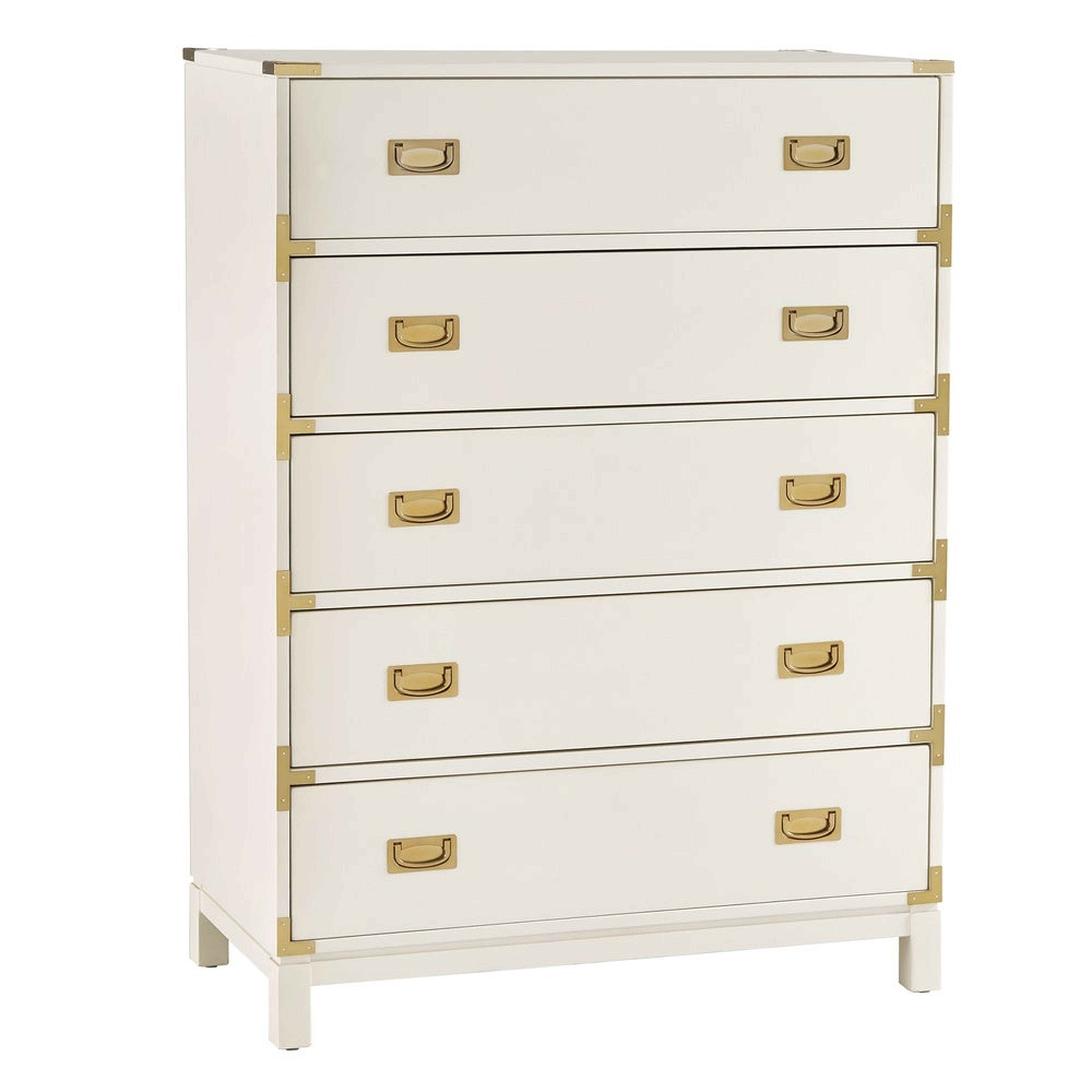 Kedric 5-Drawer Gold Accent Chest by iNSPIRE Q Bold - Overstock