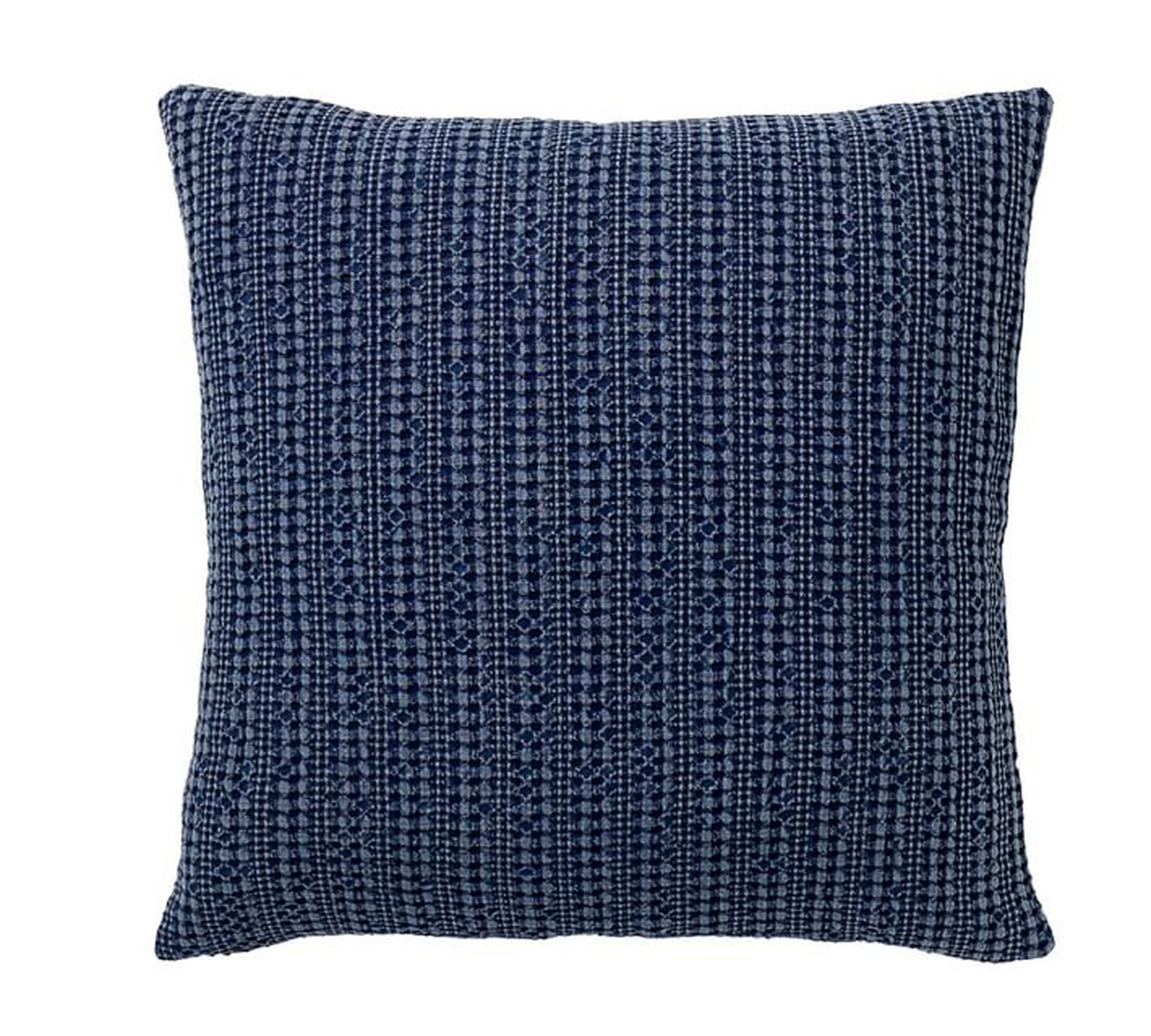 Honeycomb Pillow Cover, 18", Sailor Blue - Pottery Barn
