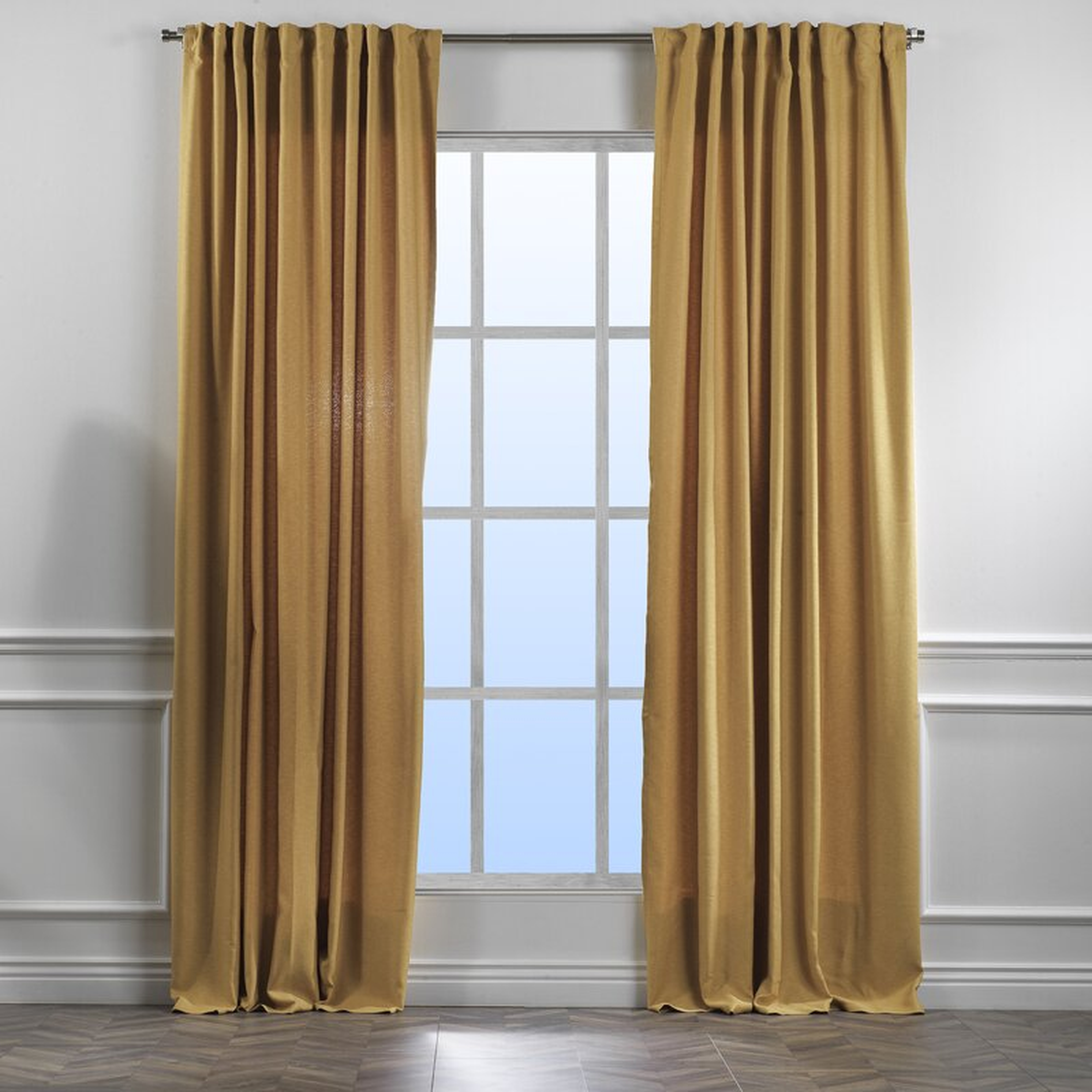 Linen Window Curtain 2 Panel Sets (Set of 2) - Wayfair