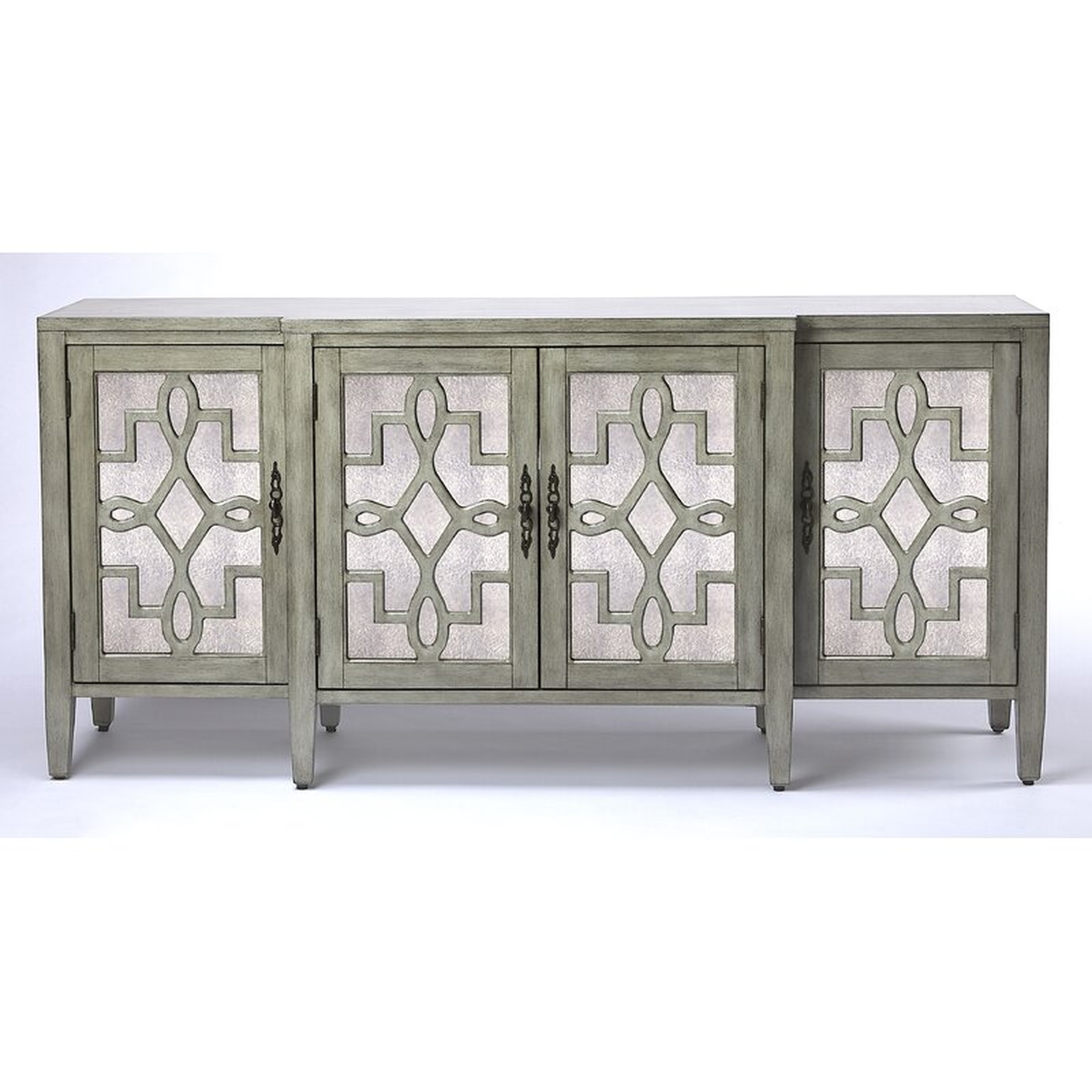 Butler Giovanna Olive Gray Mirrored Sideboard - Perigold
