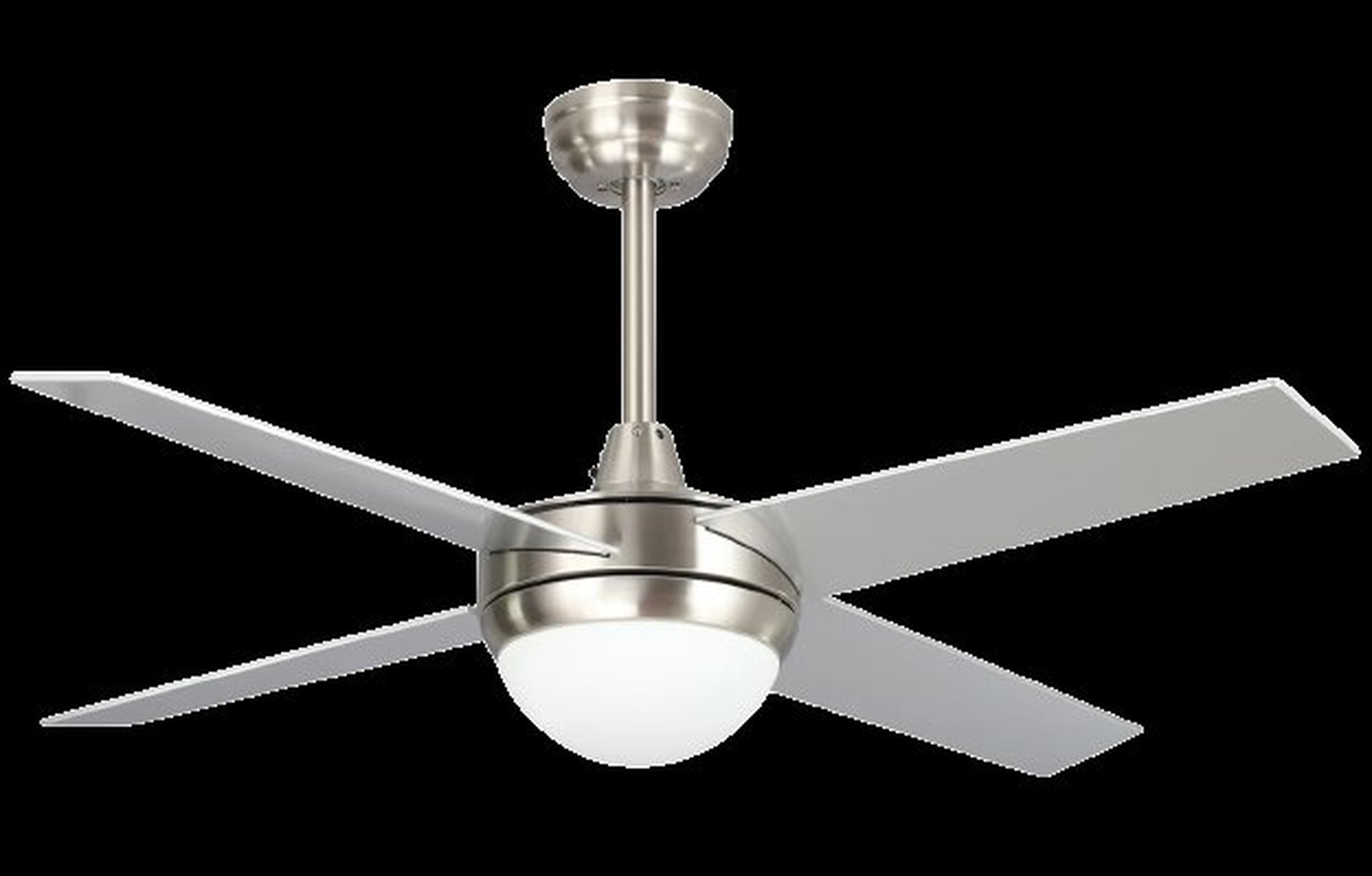 48'' Amrah 4 - Blade LED Smart Standard Ceiling Fan with Wall Control and Light Kit Included - AllModern