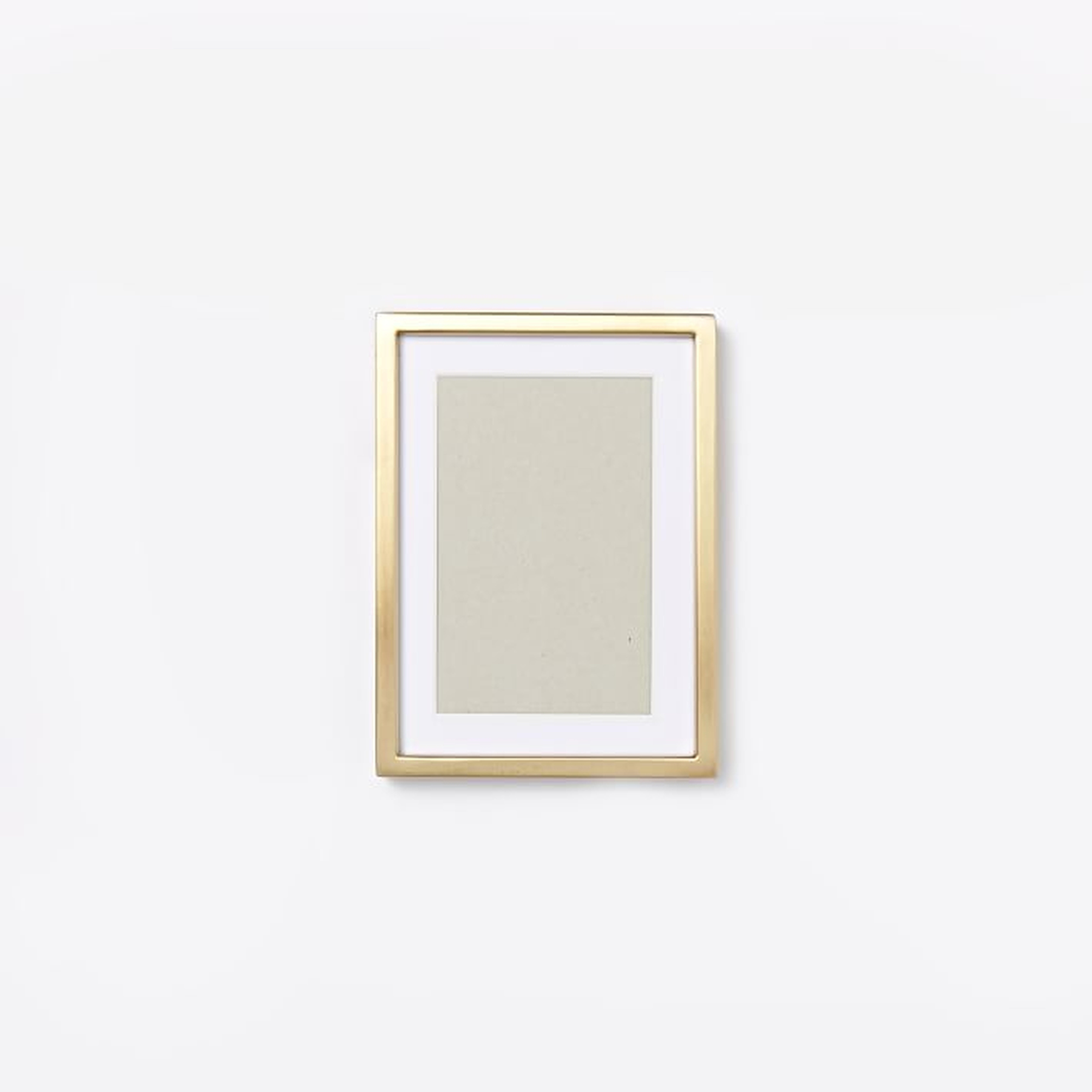Metal Tabletop Frame -Brass - 4" x 6" (5" x 7" without mat) - West Elm