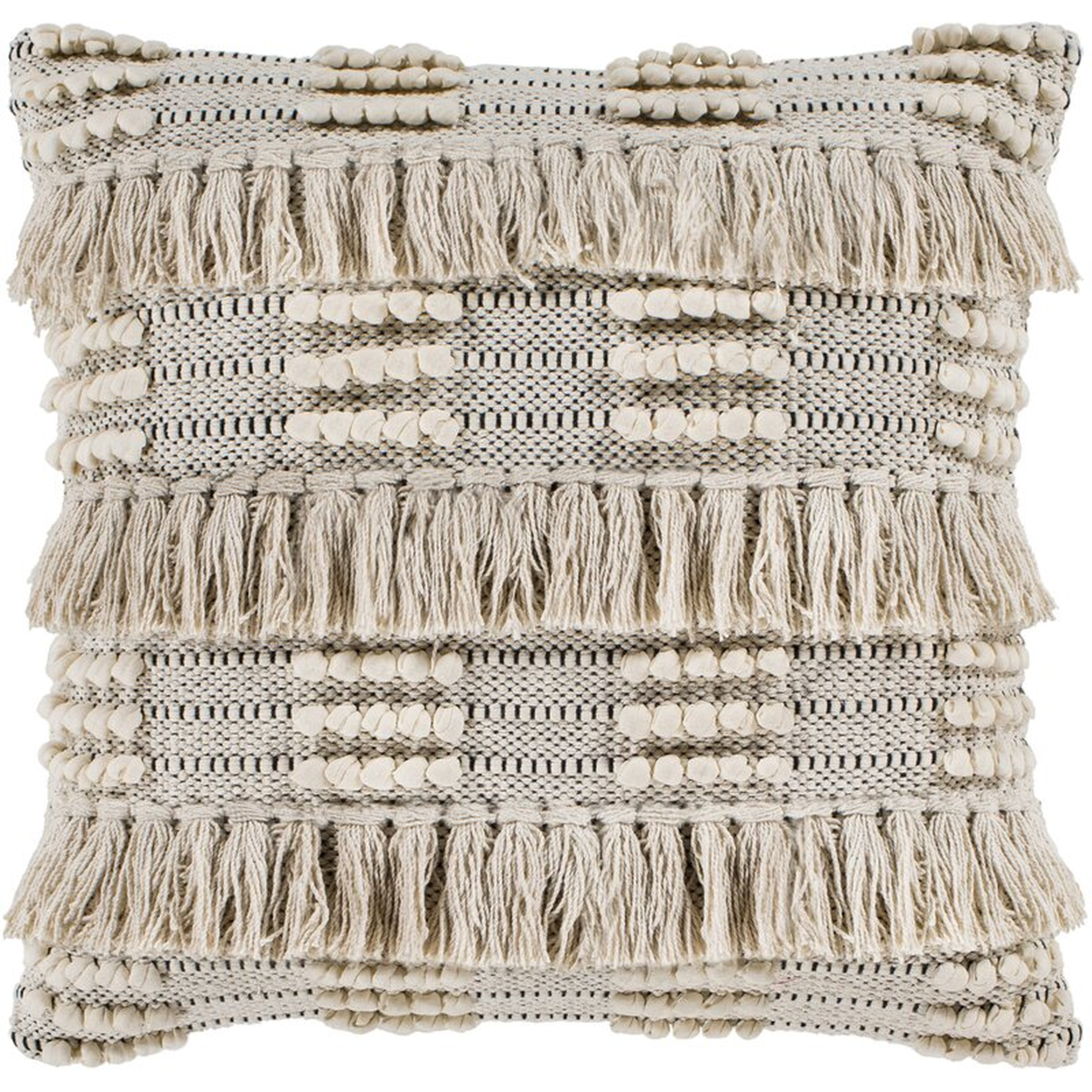 Ilene Cotton Striped Throw Pillow - Wayfair