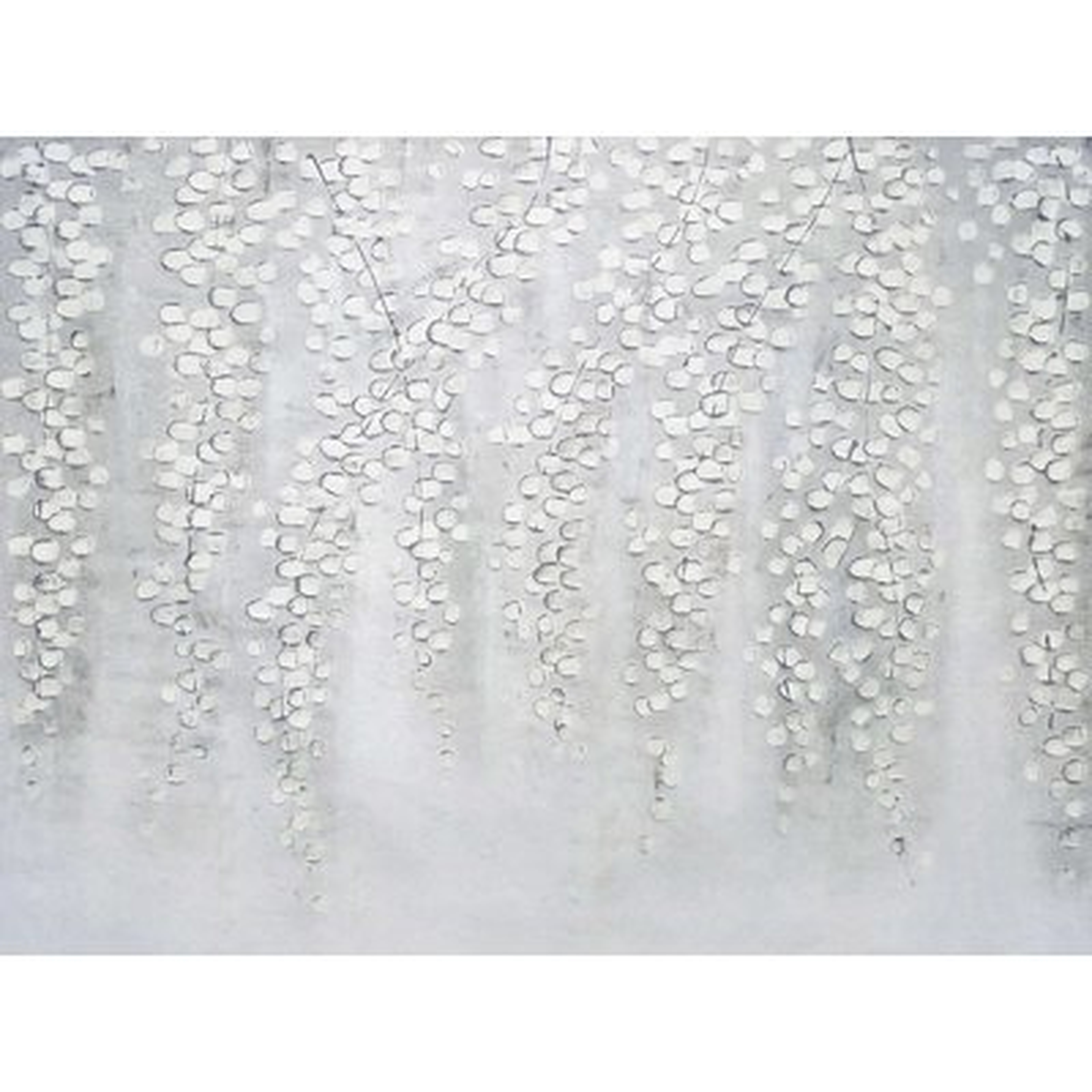 Leaves' Oil Painting Print on Wrapped Canvas in White - Wayfair