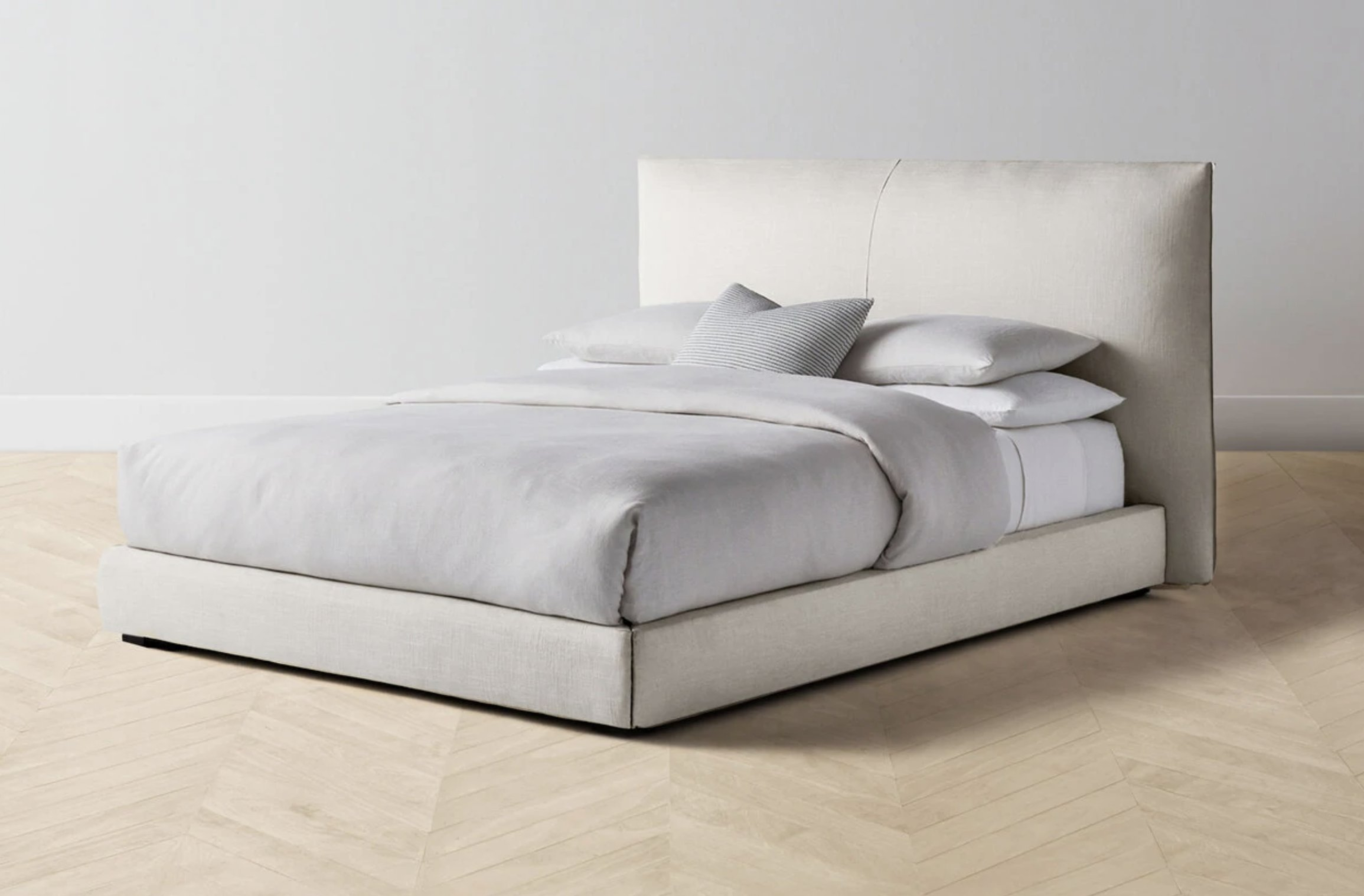 The Wythe Bed King 44'' Headboard Oyster - Maiden Home