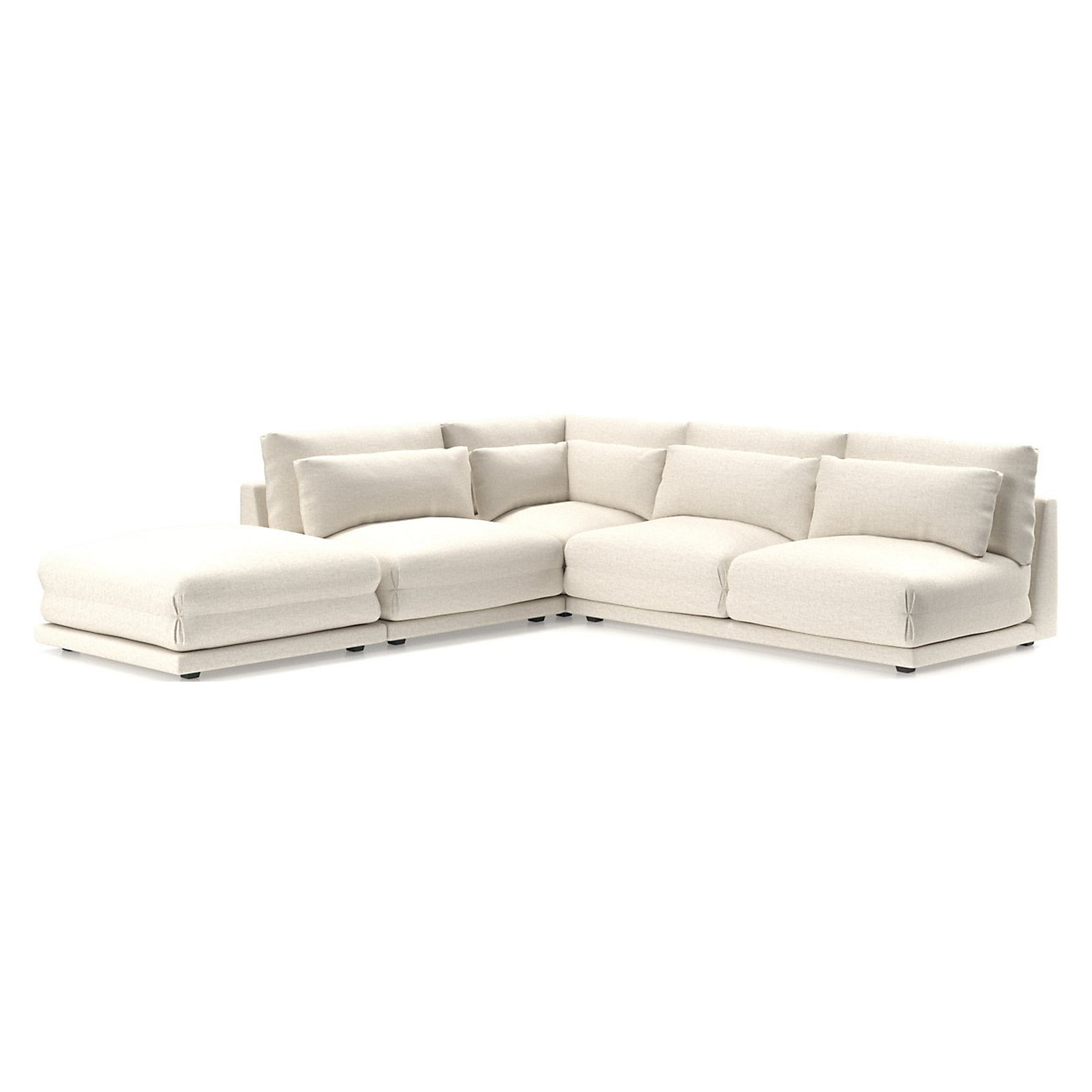 Plush 4-Piece Sectional - Ascend Desert - Crate and Barrel